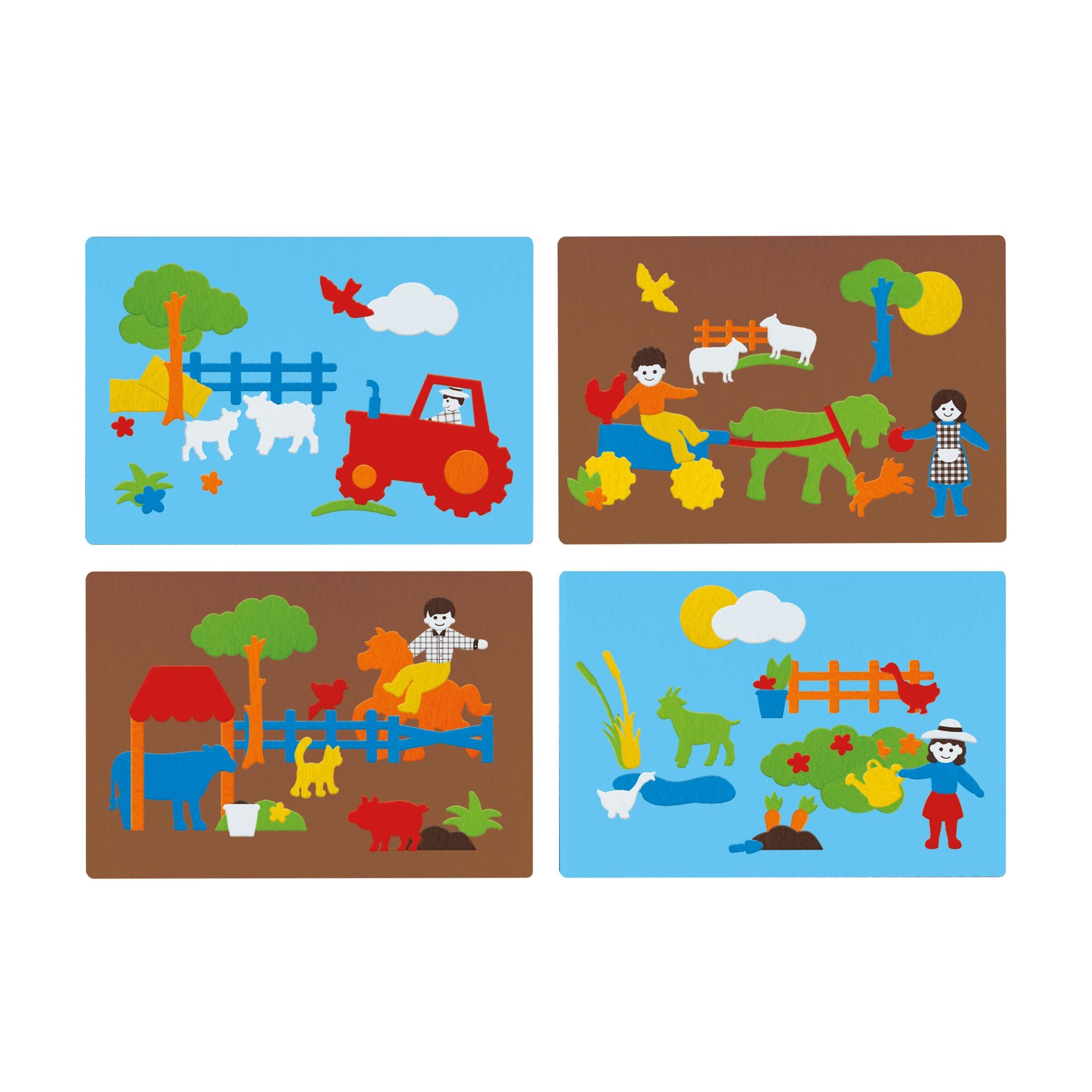 Classic Fuzzy Felt - Delightful Farm Yard Set