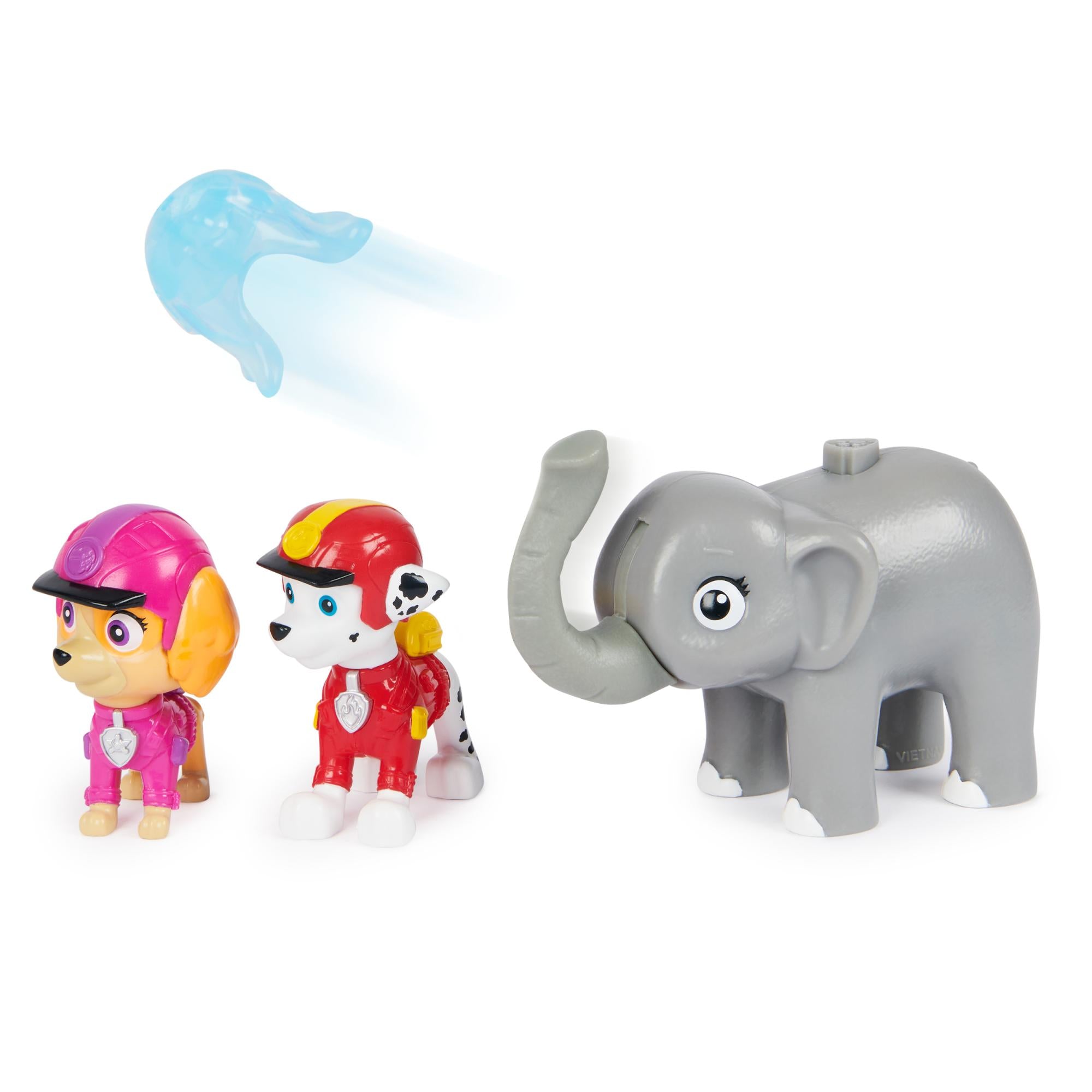 Hot! PAW Patrol Jungle Hero Pups Figure Set - Marshall, Skye & Elephant