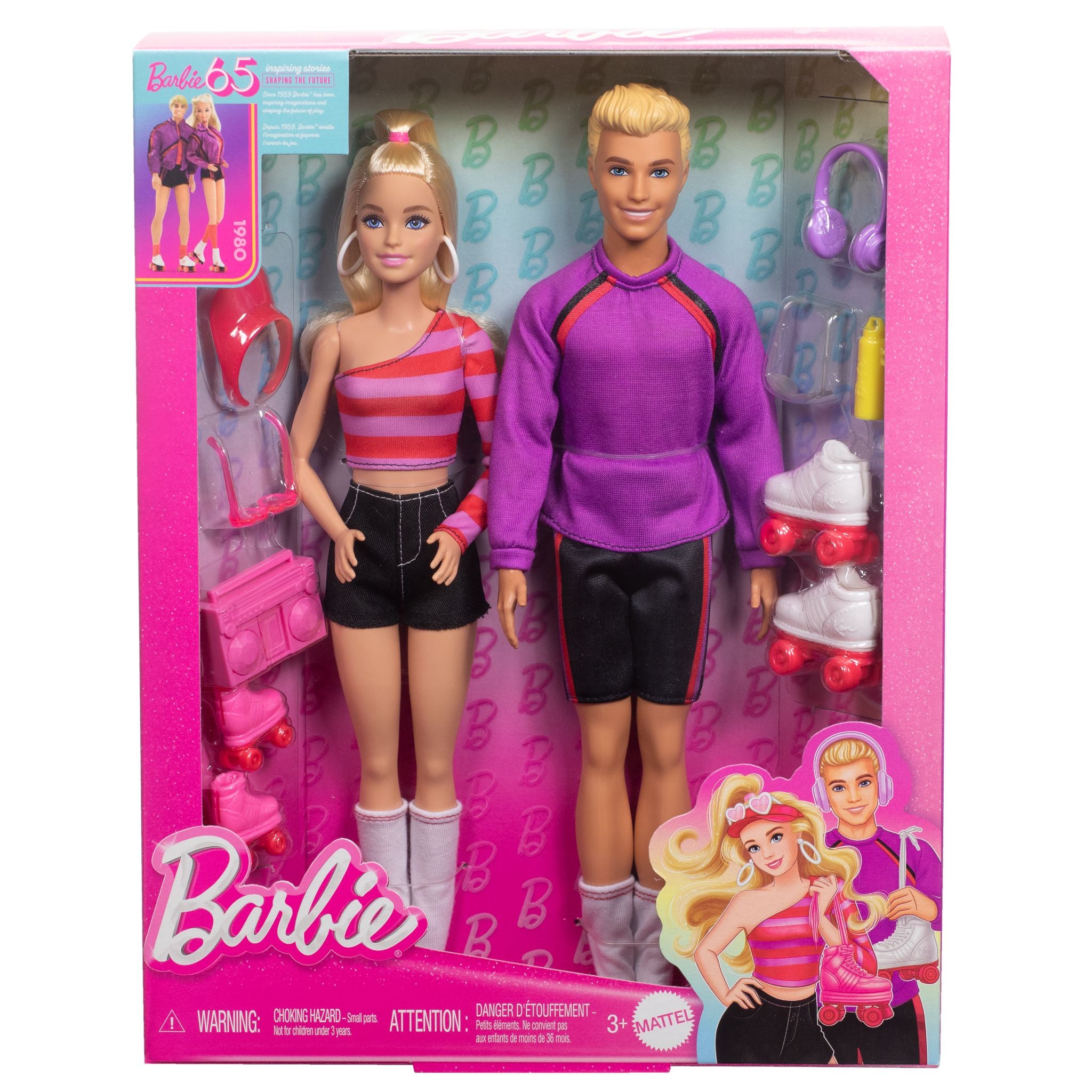 Limited Offer! Barbie & Ken 65th Anniversary Fashionista 2 - Doll Pack