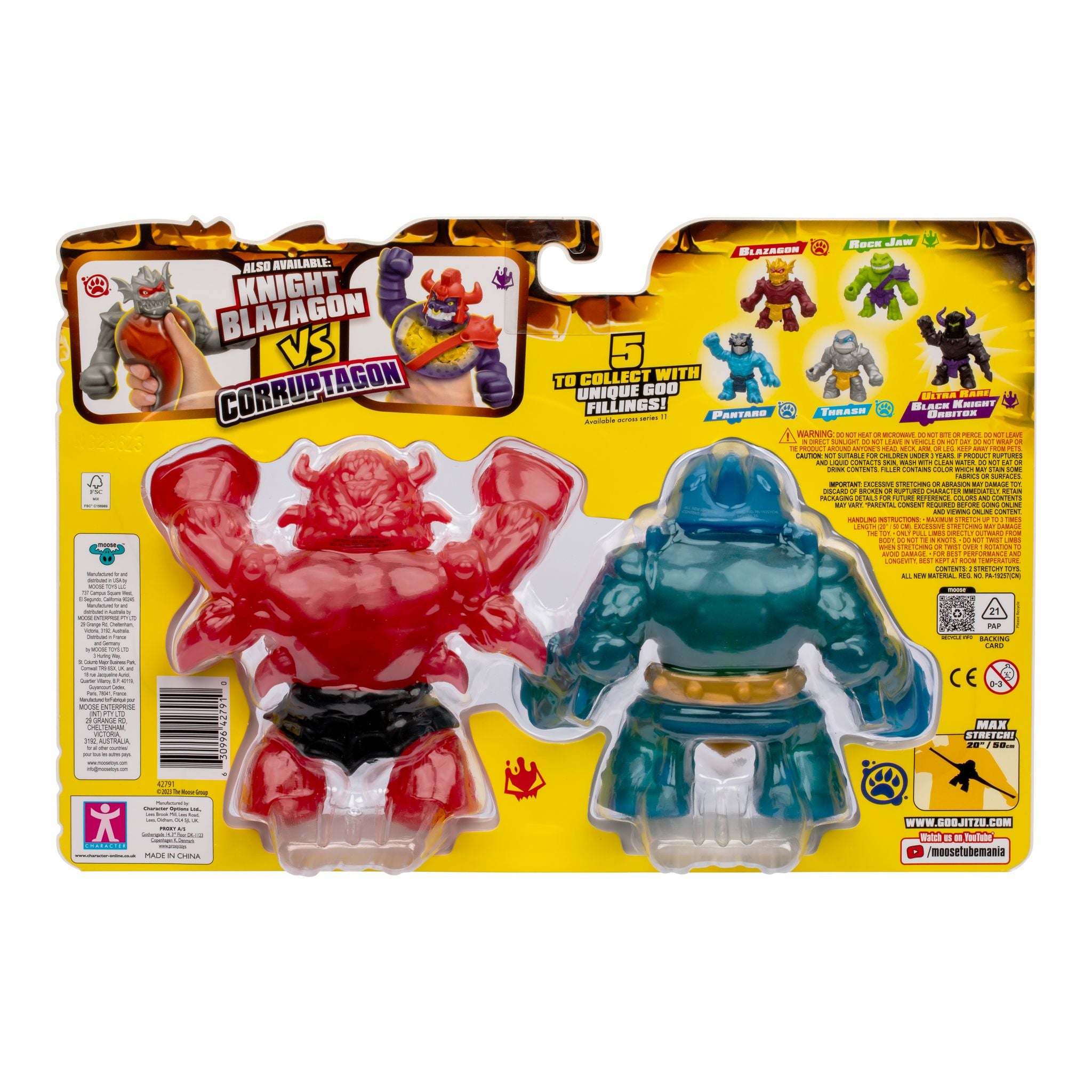 Heroes Of Goo Jit Zu S11 Stretch Strikers vs Pack: Sir Thrashalot vs Barbarian Redback