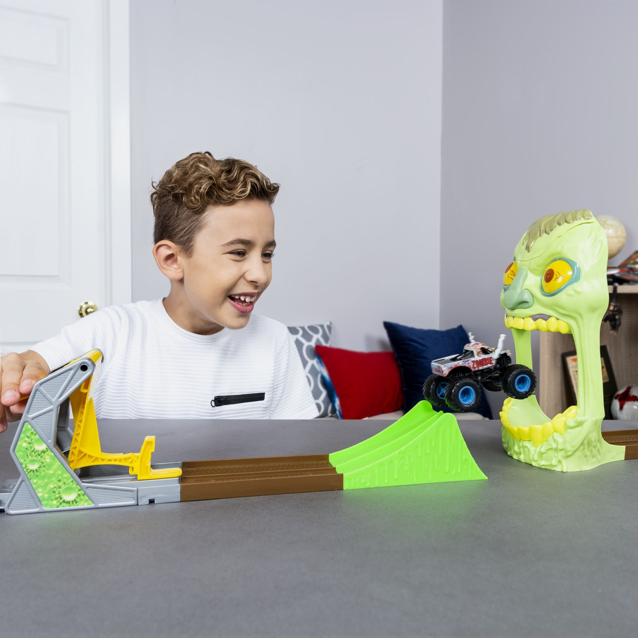 Monster Jam Exclusive Zombie Madness Playset - Big Fun Guaranteed