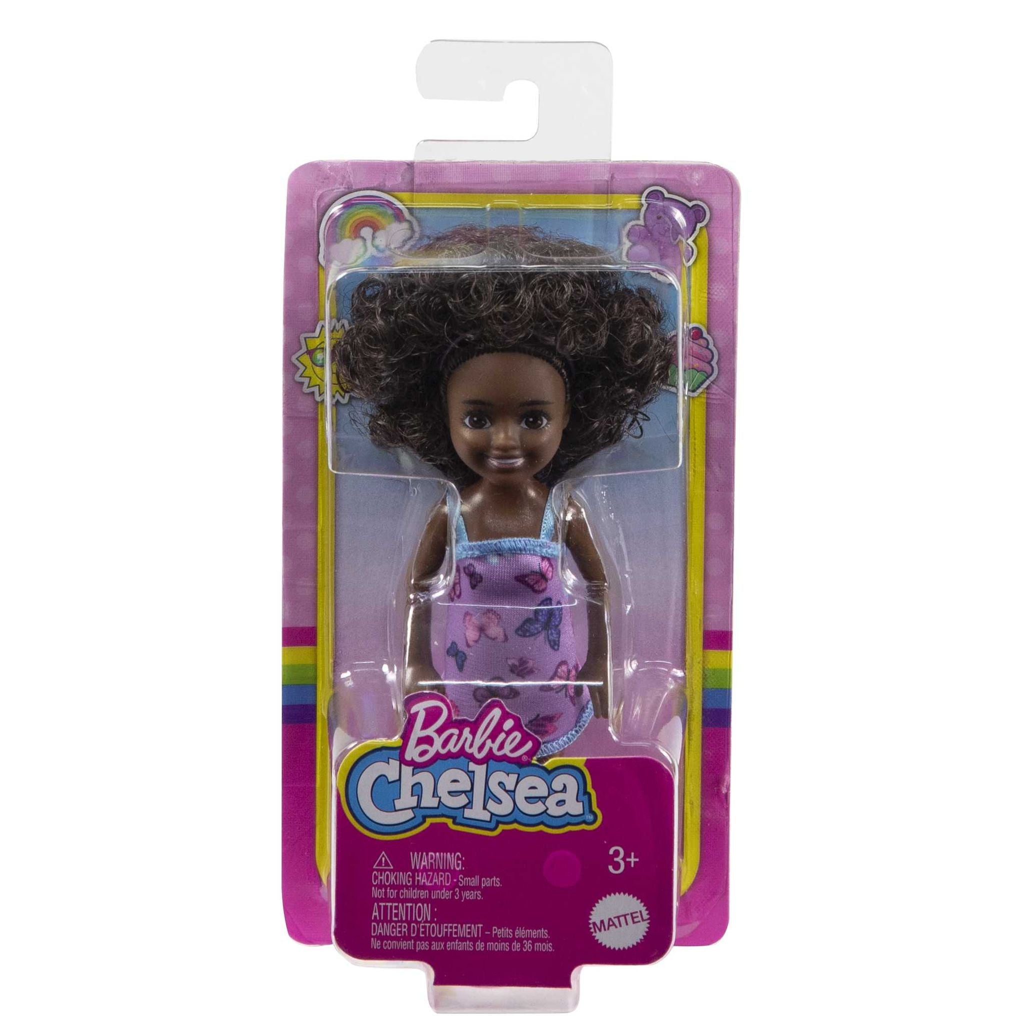 Hot Sale! Barbie Club Chelsea Doll with Butterfly Print Dress for Kids' Play
