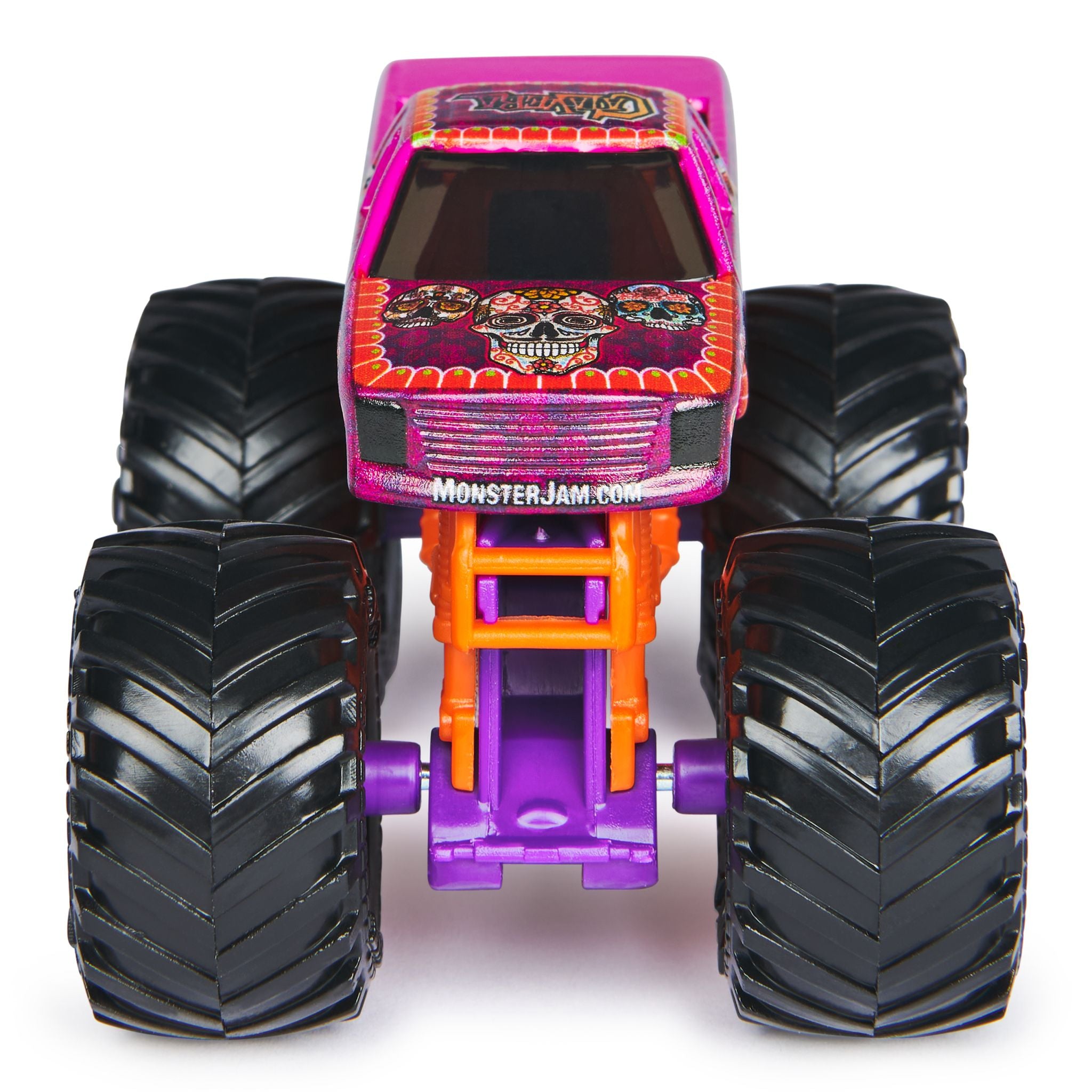 Hot Deal! Monster Jam 1:64 Scale 2-Pack - Monster Mutt Dalmatian vs Calavera Die-Cast Trucks
