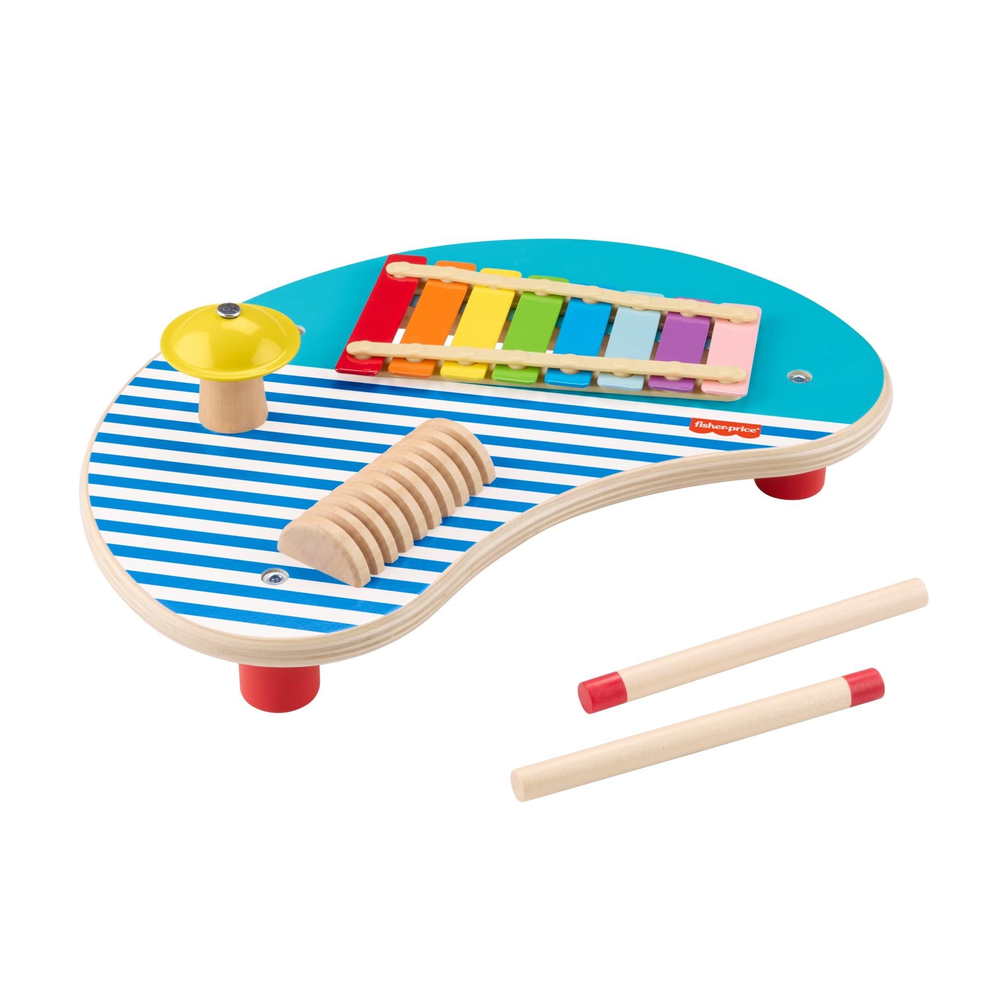 Hot Deal! Fisher-Price Toddler 3-In-1 Wooden Musical Table for Kids Aged 2+