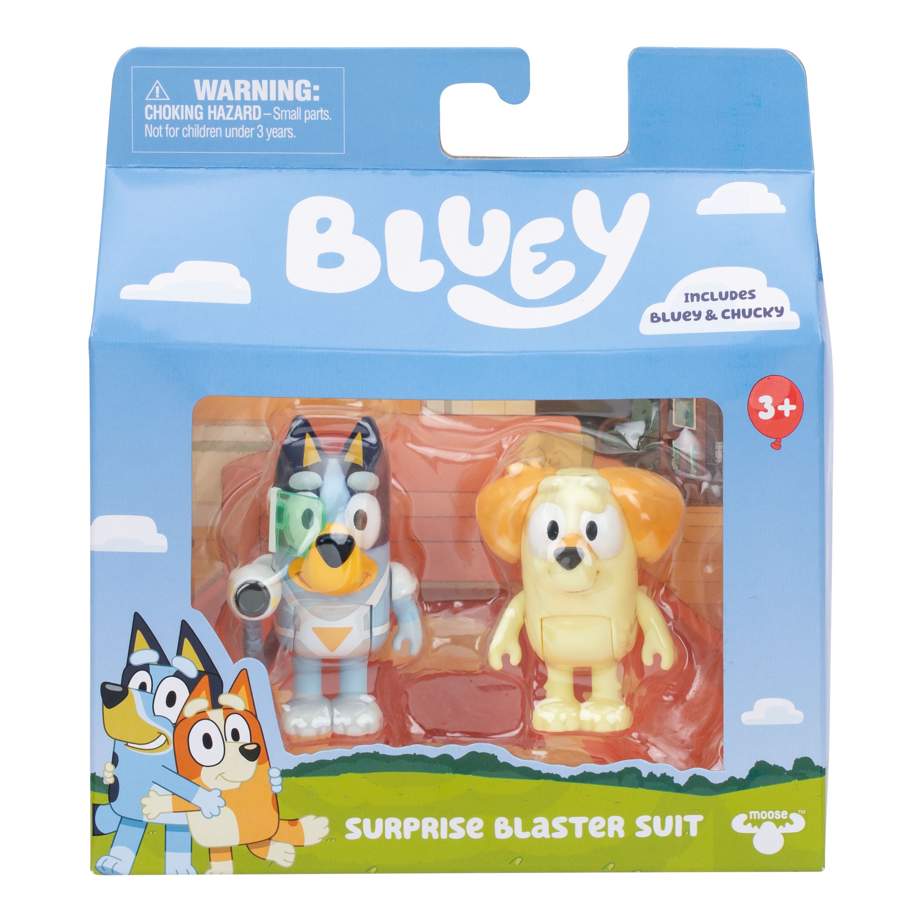 Hot Deal! Bluey Season 12 Surprise Blaster Suit 2-Figure Set - Bluey and Chucky