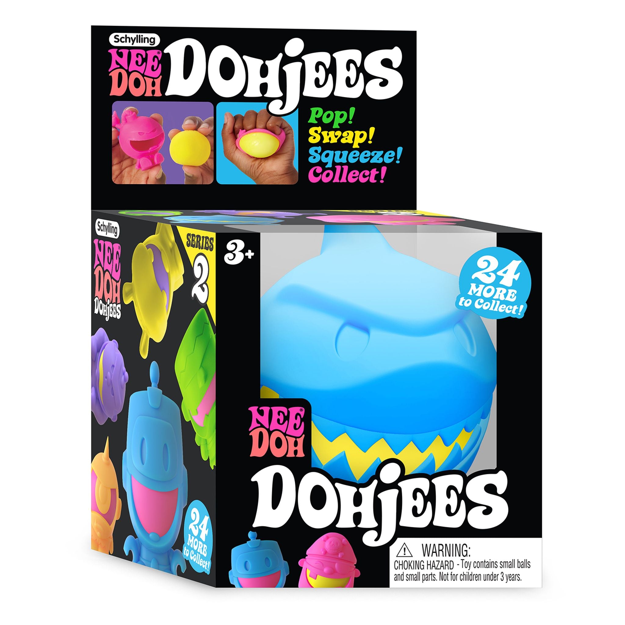 Schylling NeeDoh Dohjees - Assorted Colorful and Fun Stress - Relief Toys