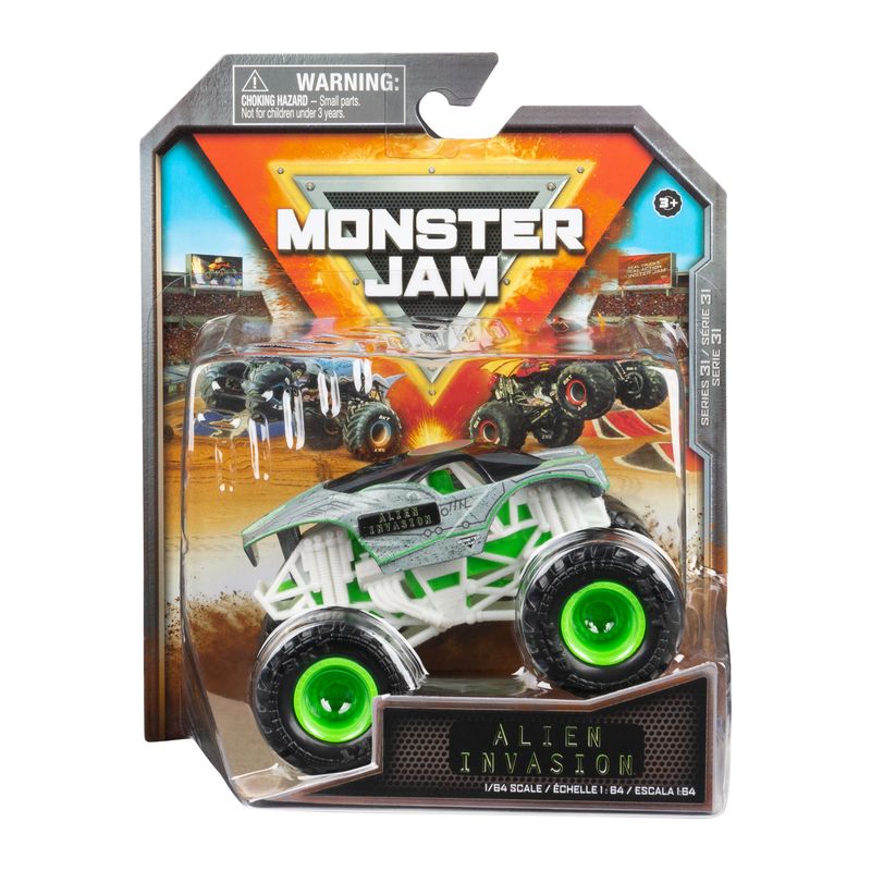 1:64 Scale Monster Jam Monster Truck Series 31 - Alien Invasion Edition