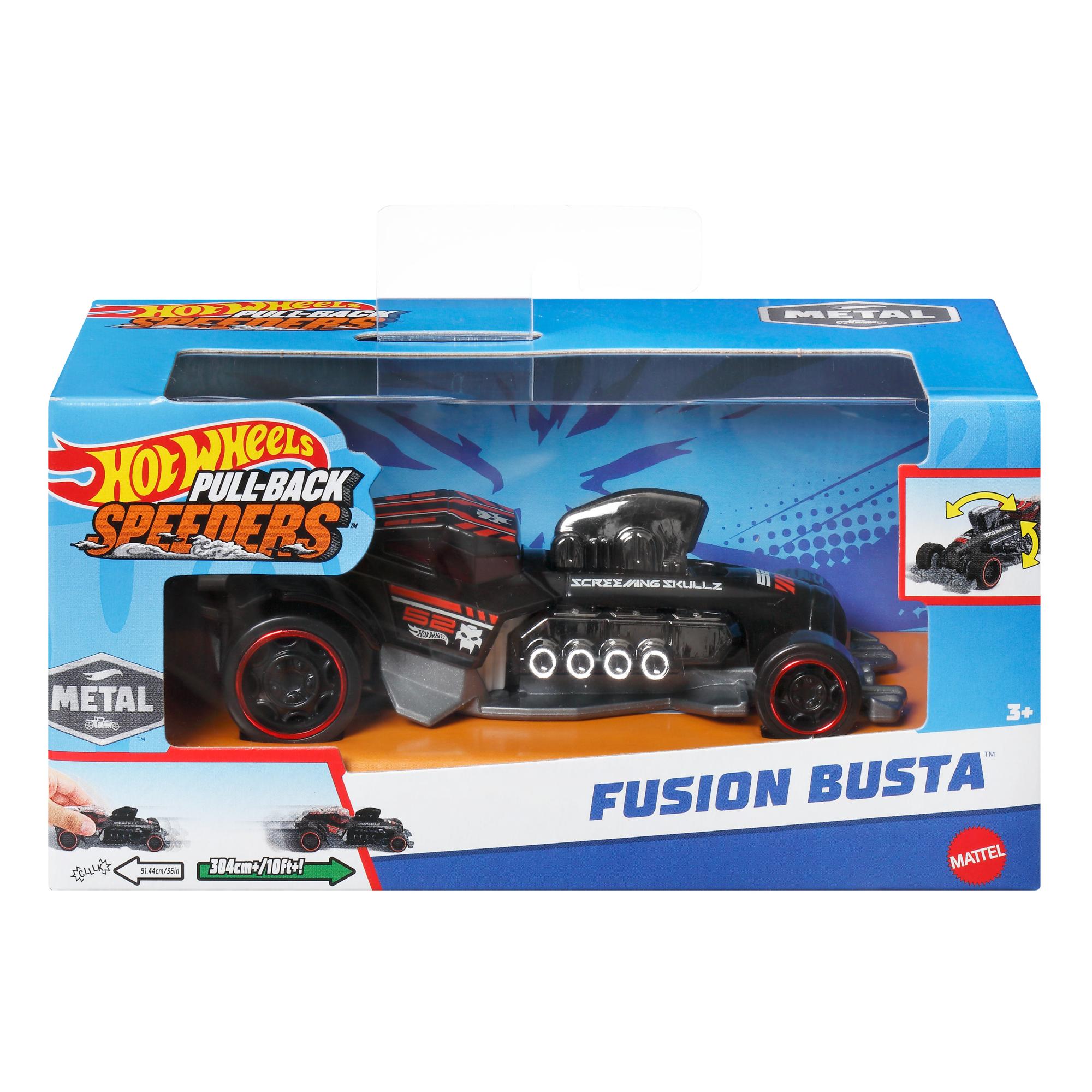 Hot Wheels 1:43 Scale Pull-Back Speeders - Assorted Cool Styles, Great Gift for Collectors and Kids