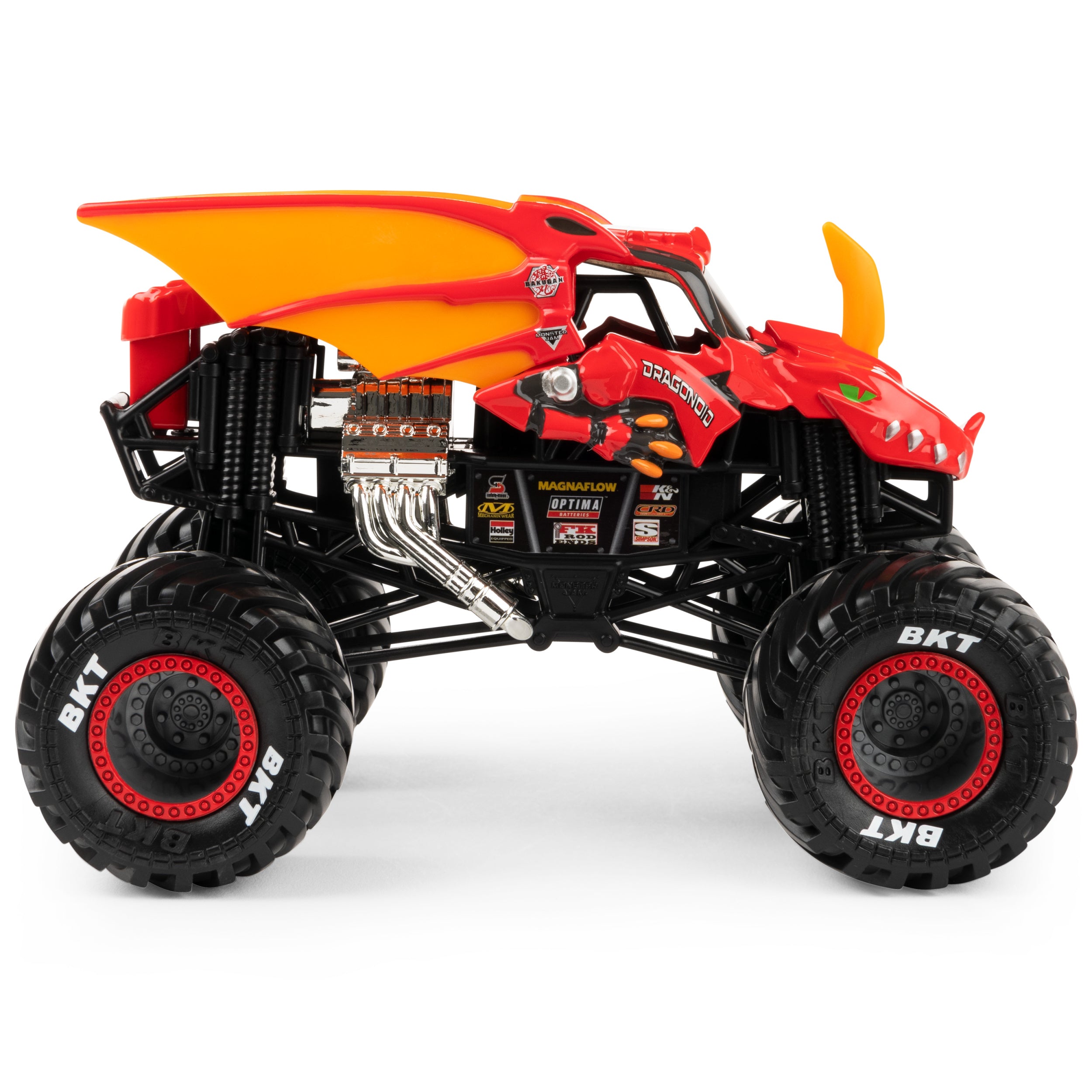 1:24 Scale Monster Jam Die - Cast Monster Truck with Bakugan Dragonoid Design