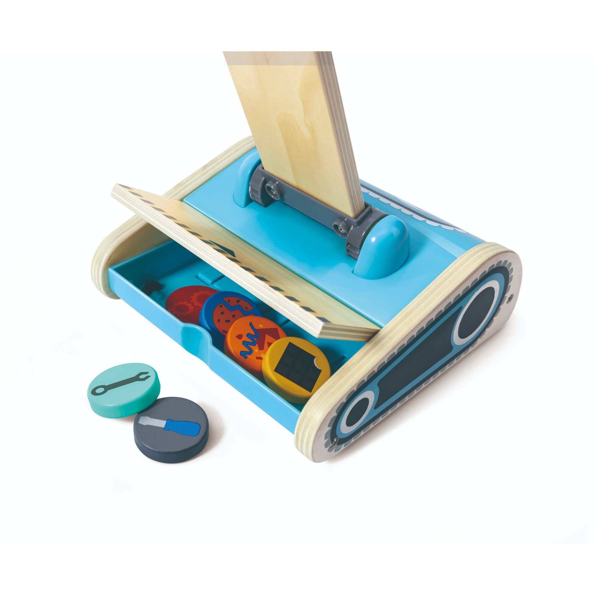 Hape Adorable and Durable Robot Toy Vacuum for Toddlers Aged 2+