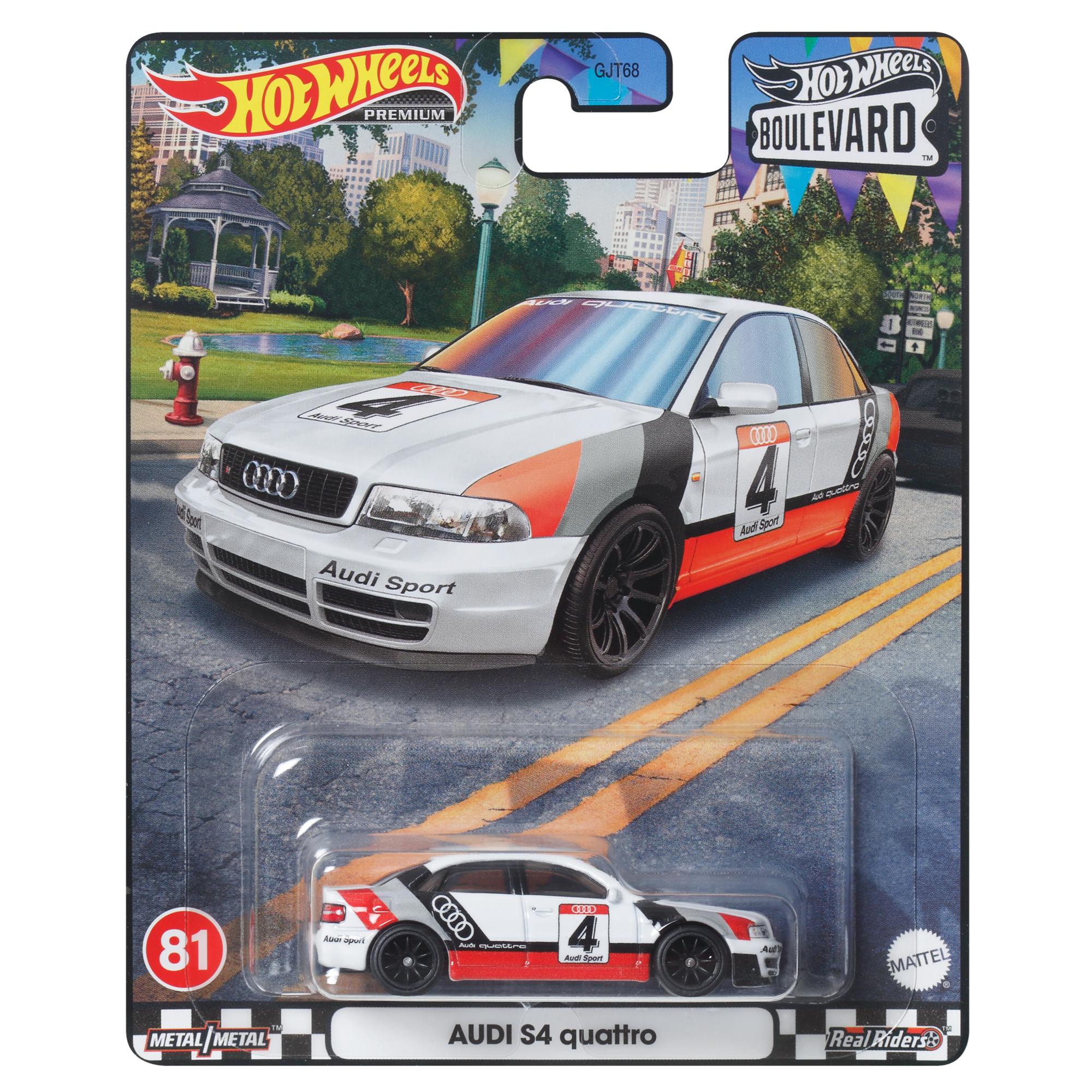 Hot Wheels Boulevard Die - Cast Toy Car: 1:64 Scale 81 Audi S4 Quattro, Ideal for Collectors