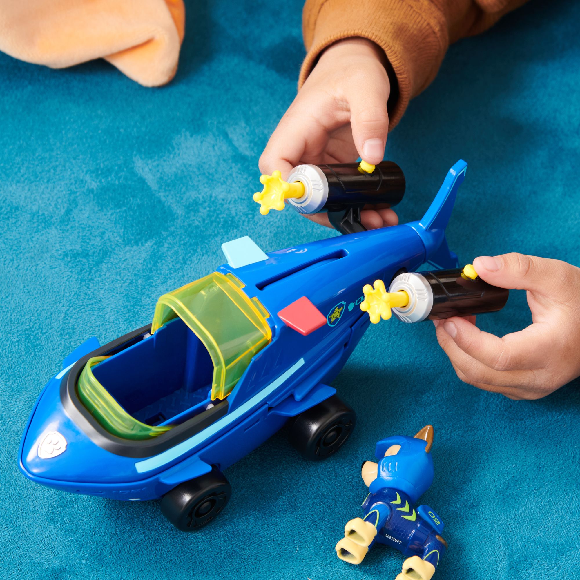 Hot Sale! PAW Patrol Aqua Themed Chase's Shark Rescue Vehicle Toy for Kids