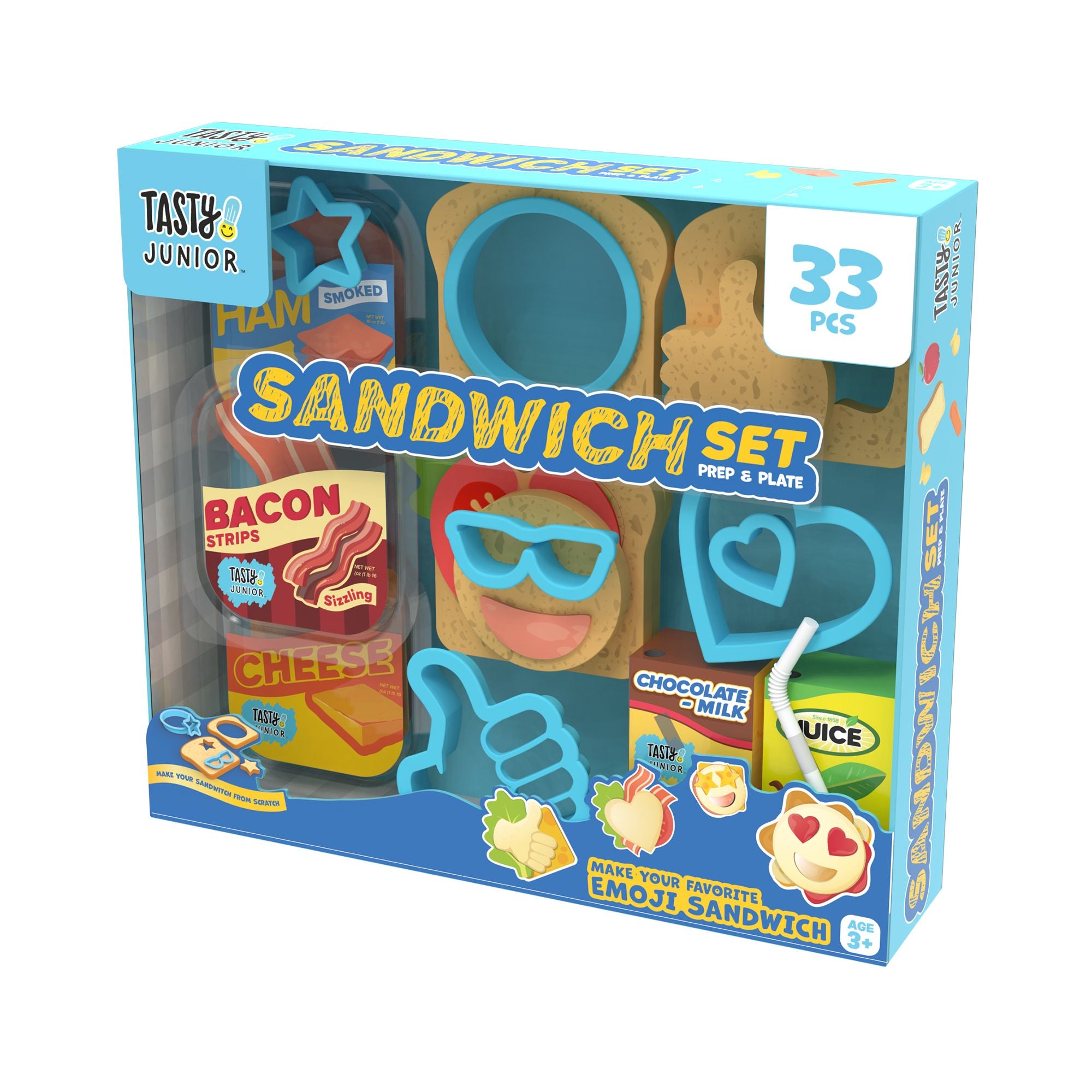 Hot Deal! Tasty Junior Sandwich Prep & Plate 33-Piece Set