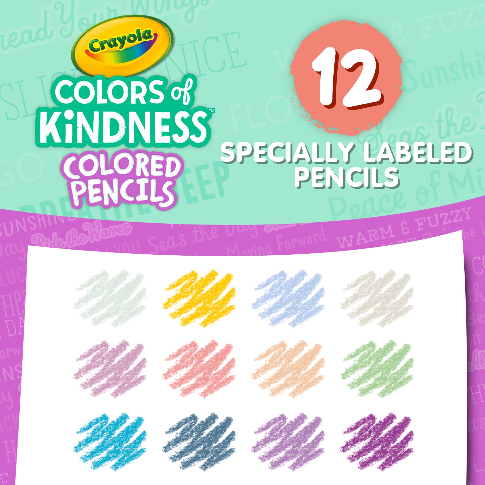12-Pack Crayola Kindness-Inspired Colored Pencils with Vibrant Shades
