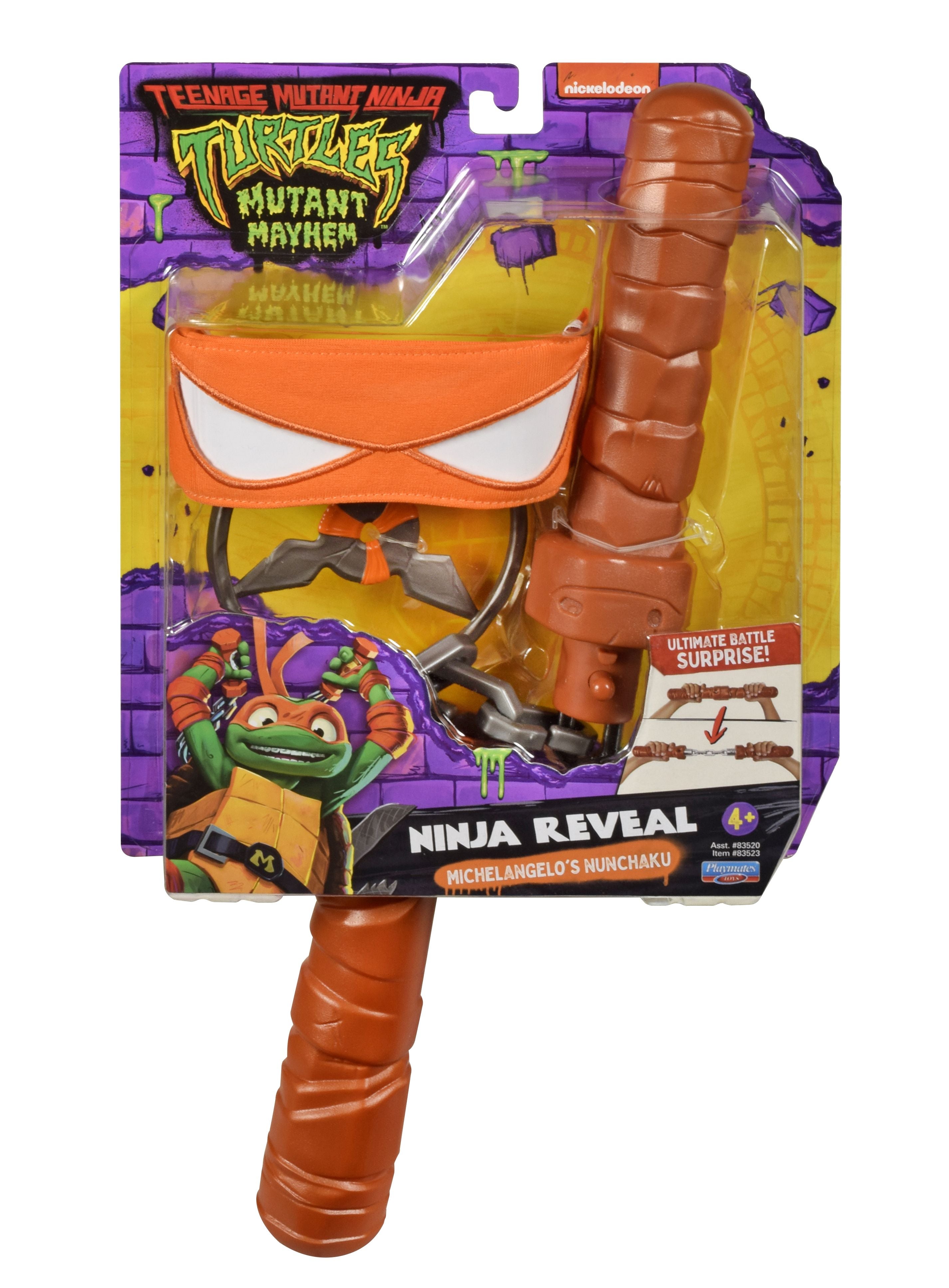 Hot! Teenage Mutant Ninja Turtles - Mikey's Transforming Nunchuk Role - Play Set