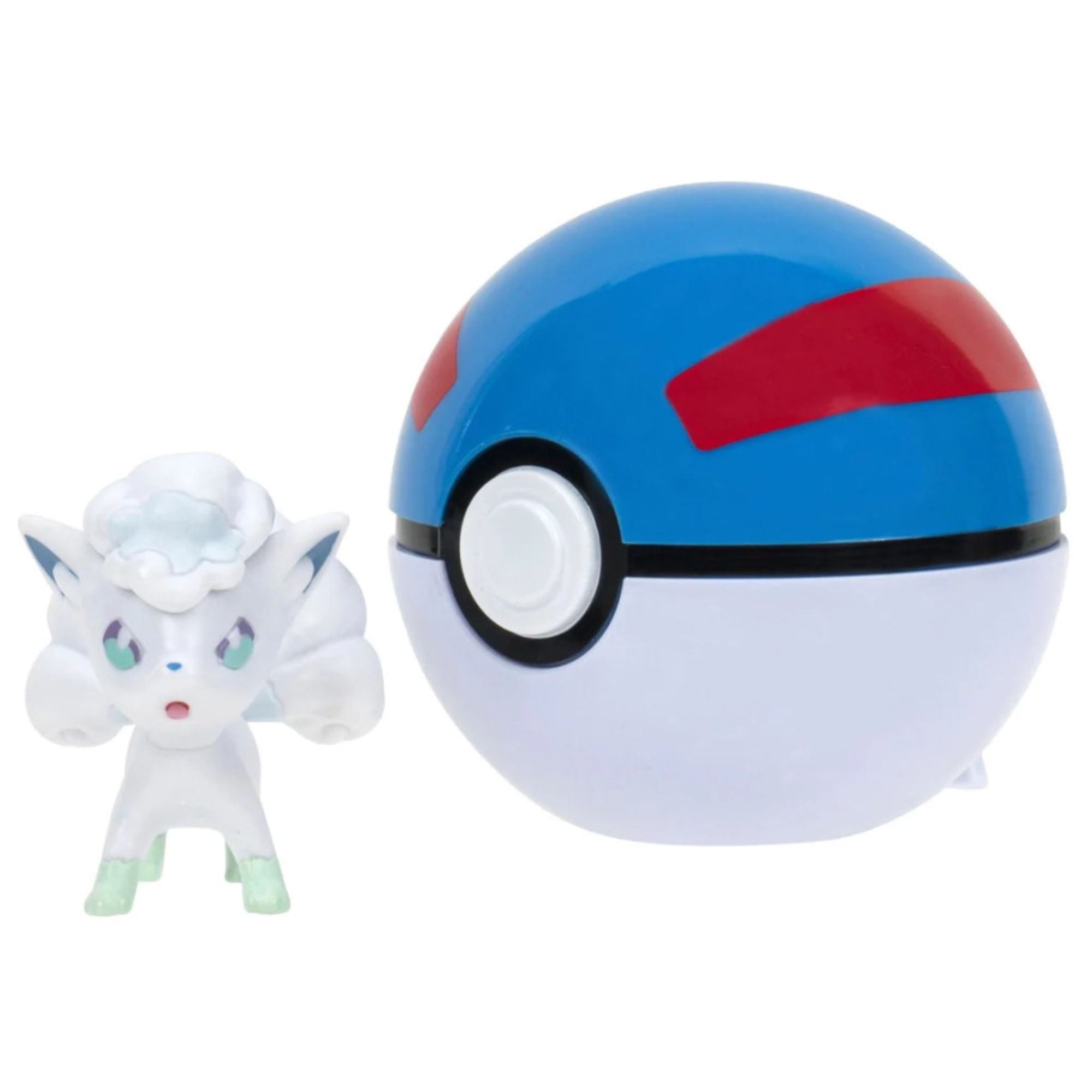 Hot! Pokemon Clip N Go Alolan Vulpix with Great Ball