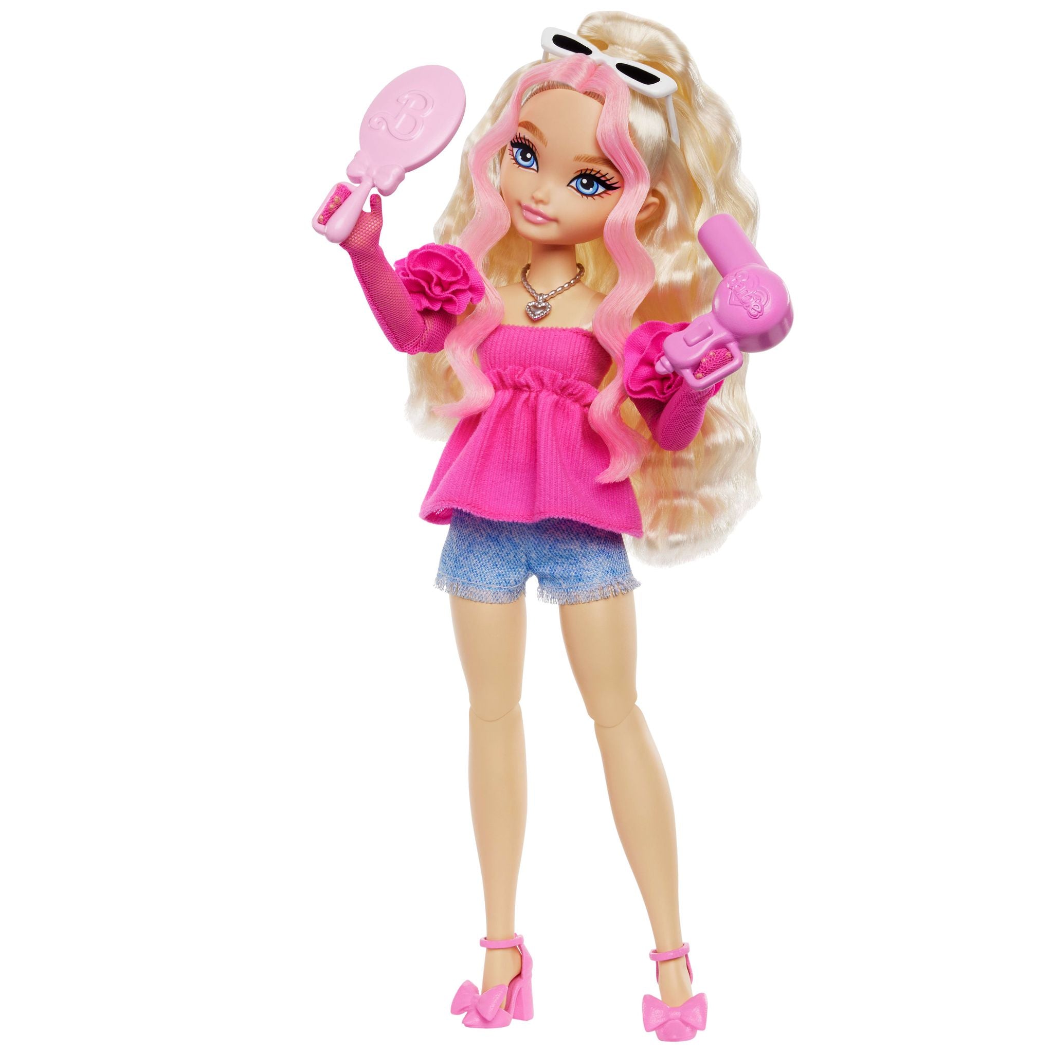Barbie Dream Besties - Malibu Blonde Wavy - Haired Fashion Doll with Beauty Accessories