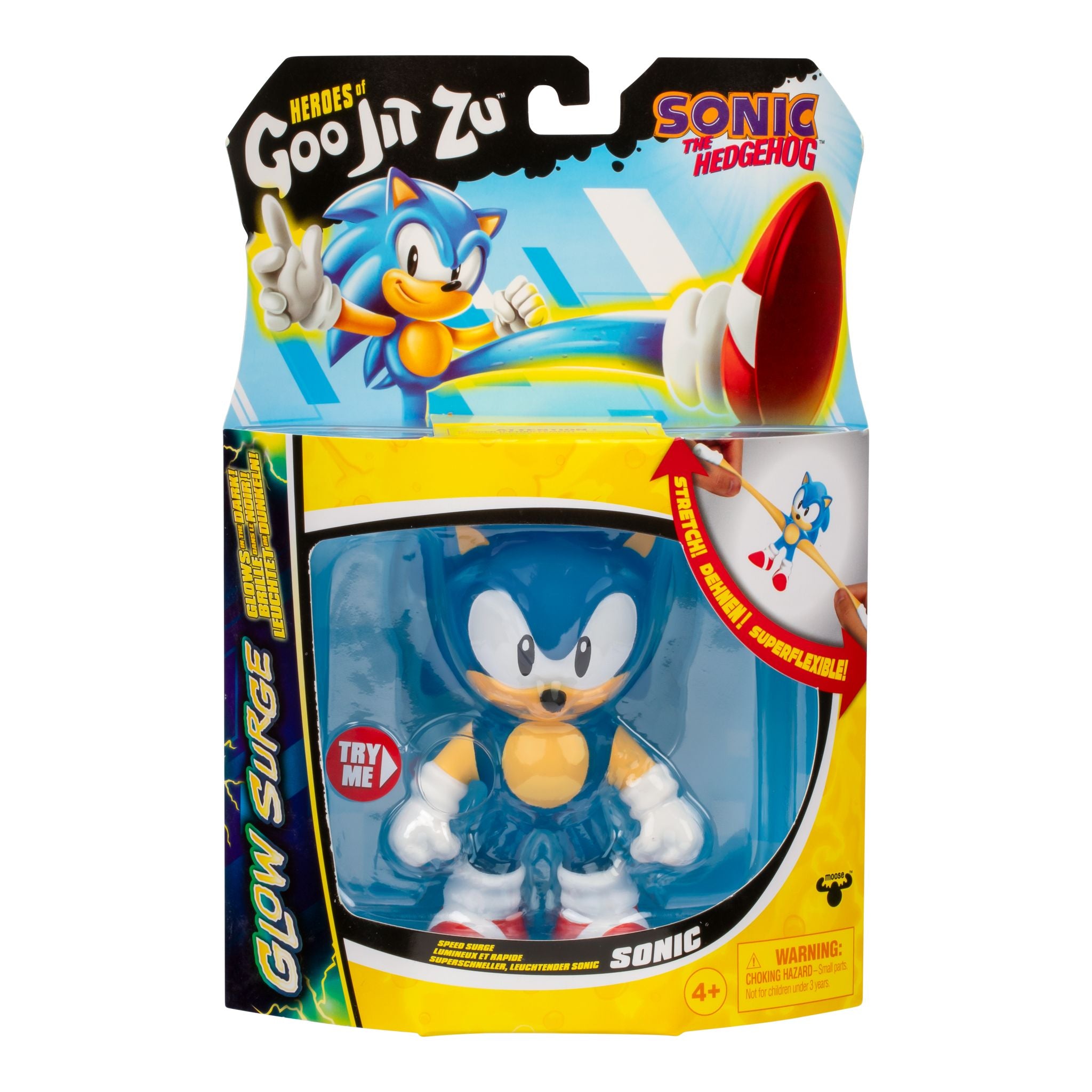 Hot Deal! Heroes of Goo Jit Zu Speed Surge Sonic with Glow - in - the - Dark Hero Pack