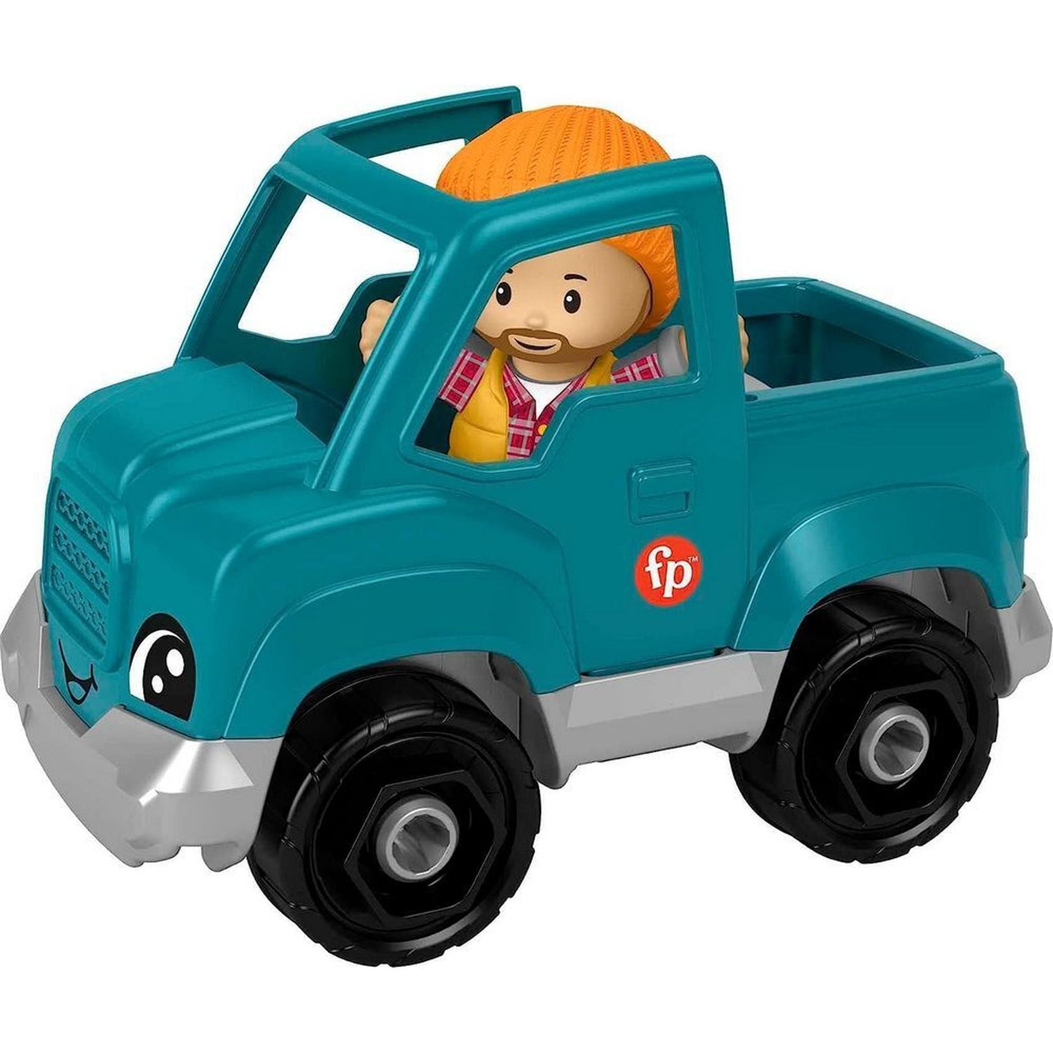 Fisher-Price Little People Push - Along Pick - Up Truck for Imaginative Play