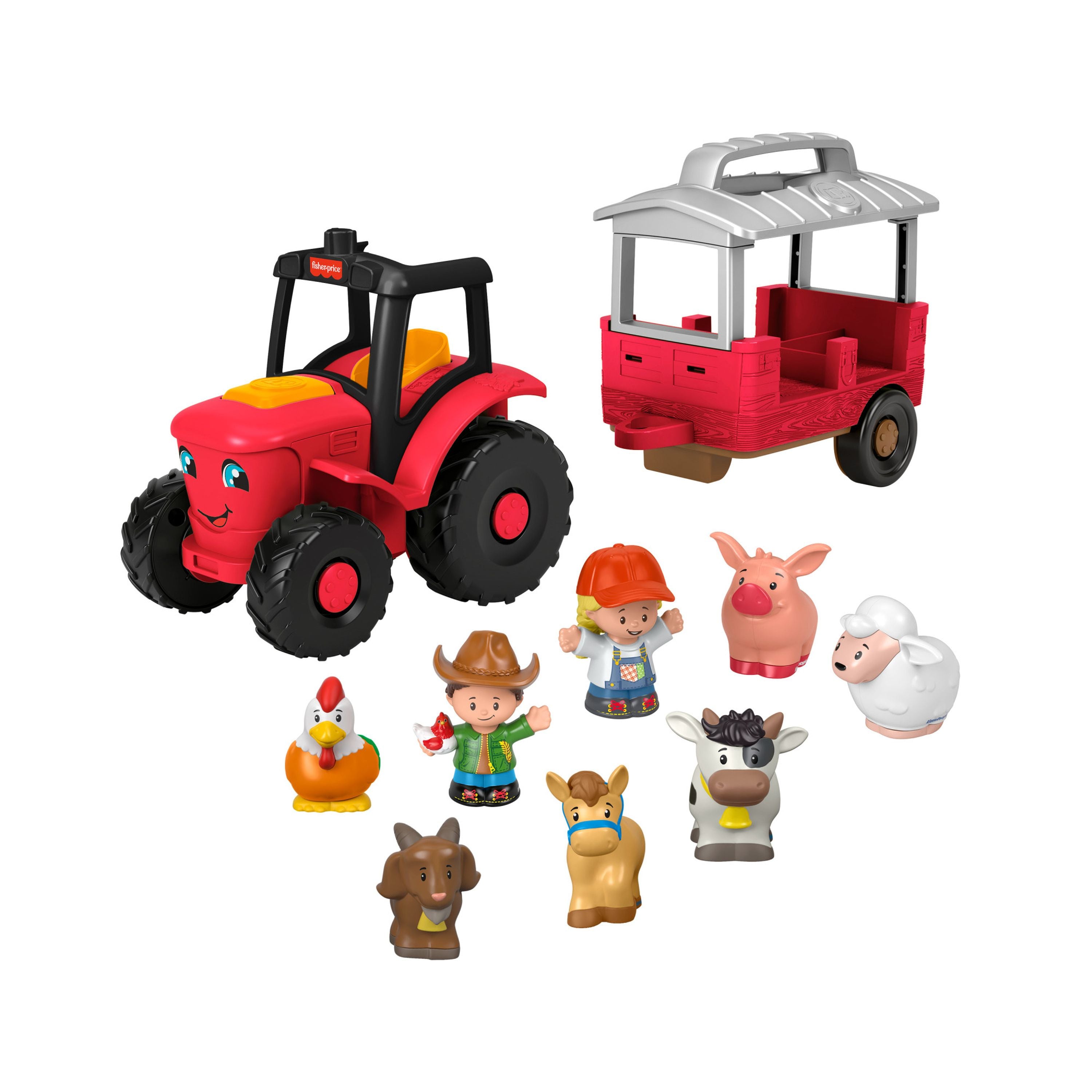 Fisher-Price Little People Animal-Caring Tractor Set - Ideal Gift for Kids