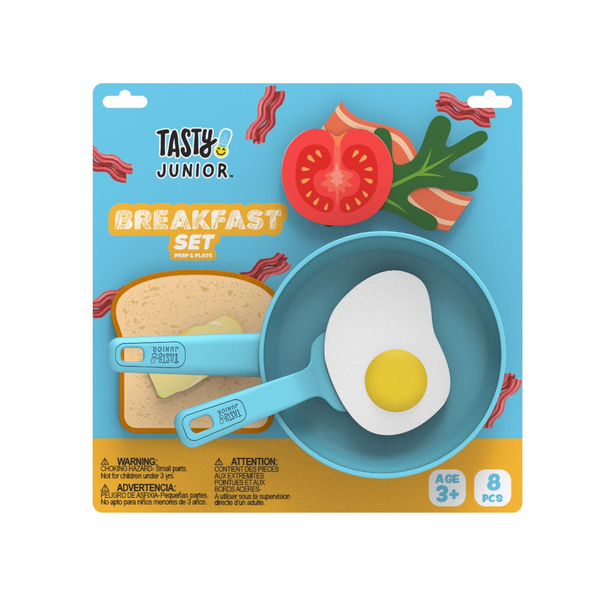 Delicious 8-Piece Junior Breakfast Prep and Plate Set