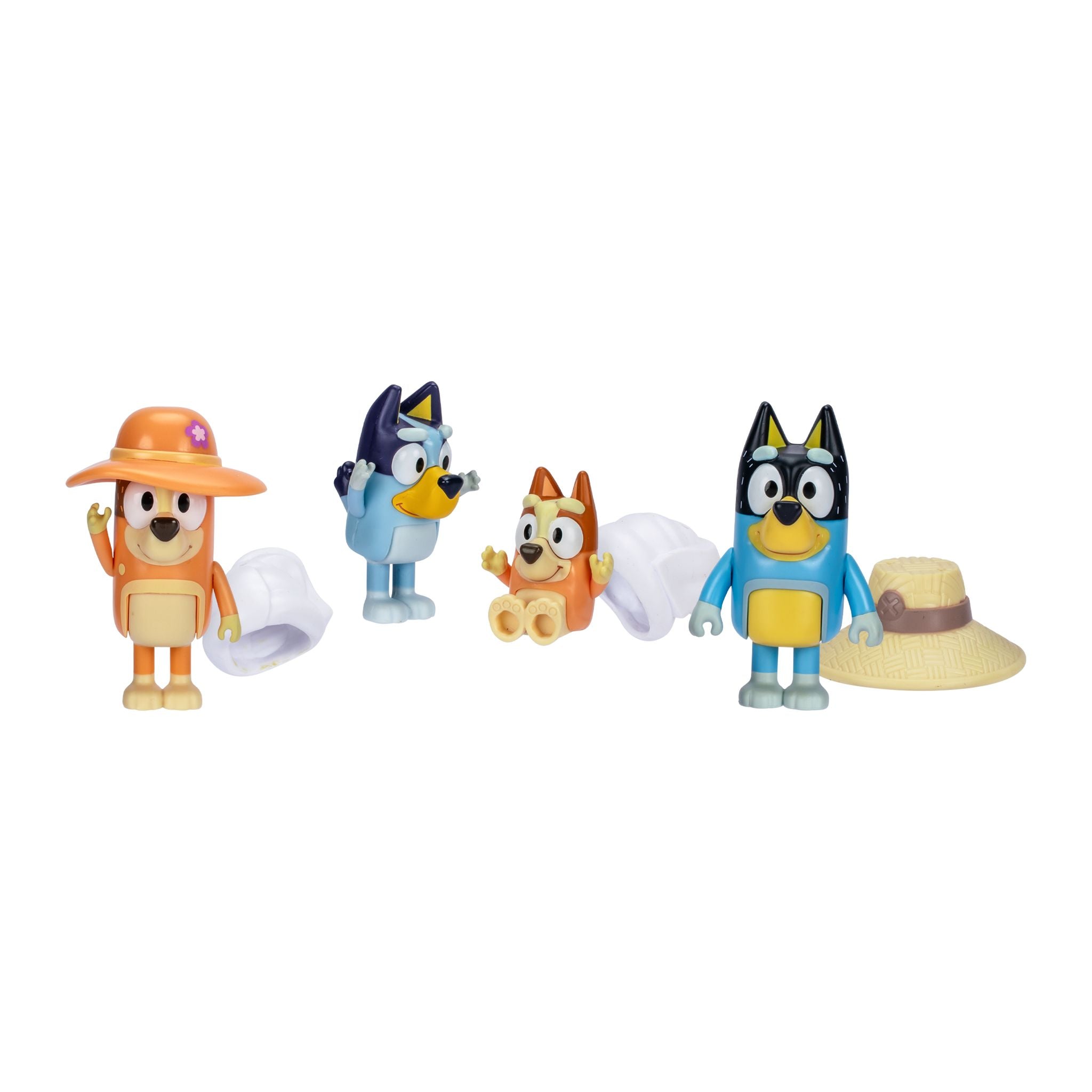 Hot! Bluey Season 11 Family Trip 4-Pack Figures