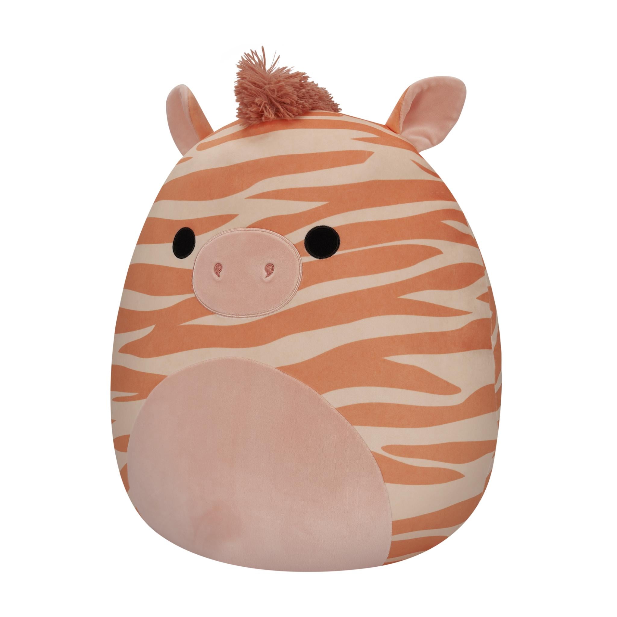 14-Inch Squishmallows Plush - Josue the Peach Zebra Friend
