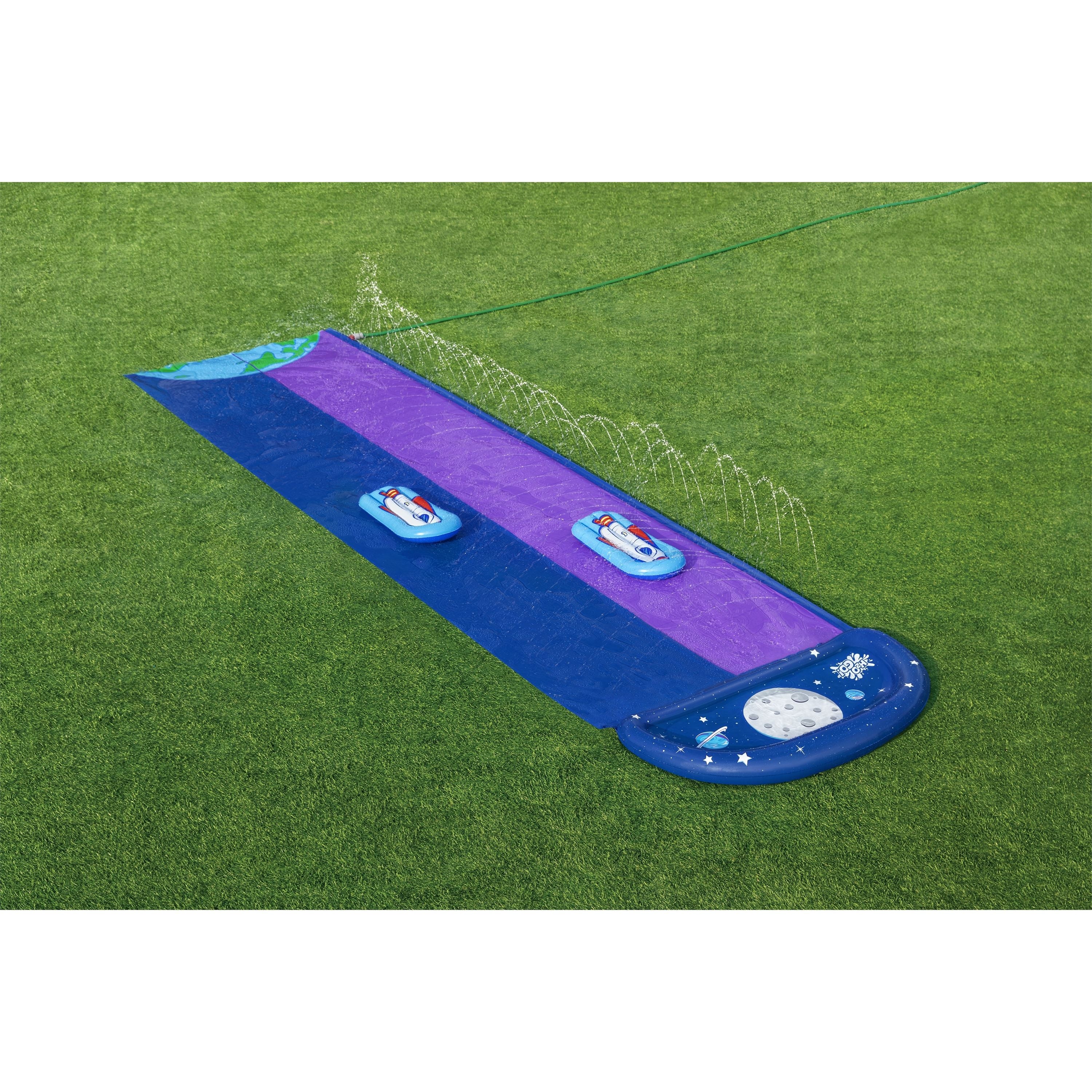 Best Buy! Bestway H2OGO! Double Slide with Cosmic Design for Summer Fun