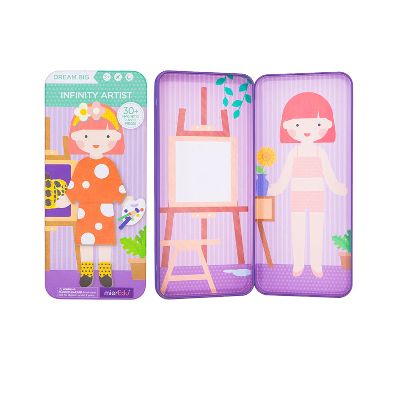 MierEdu Infinity Artist Travel Magnetic Puzzle Box for Kids
