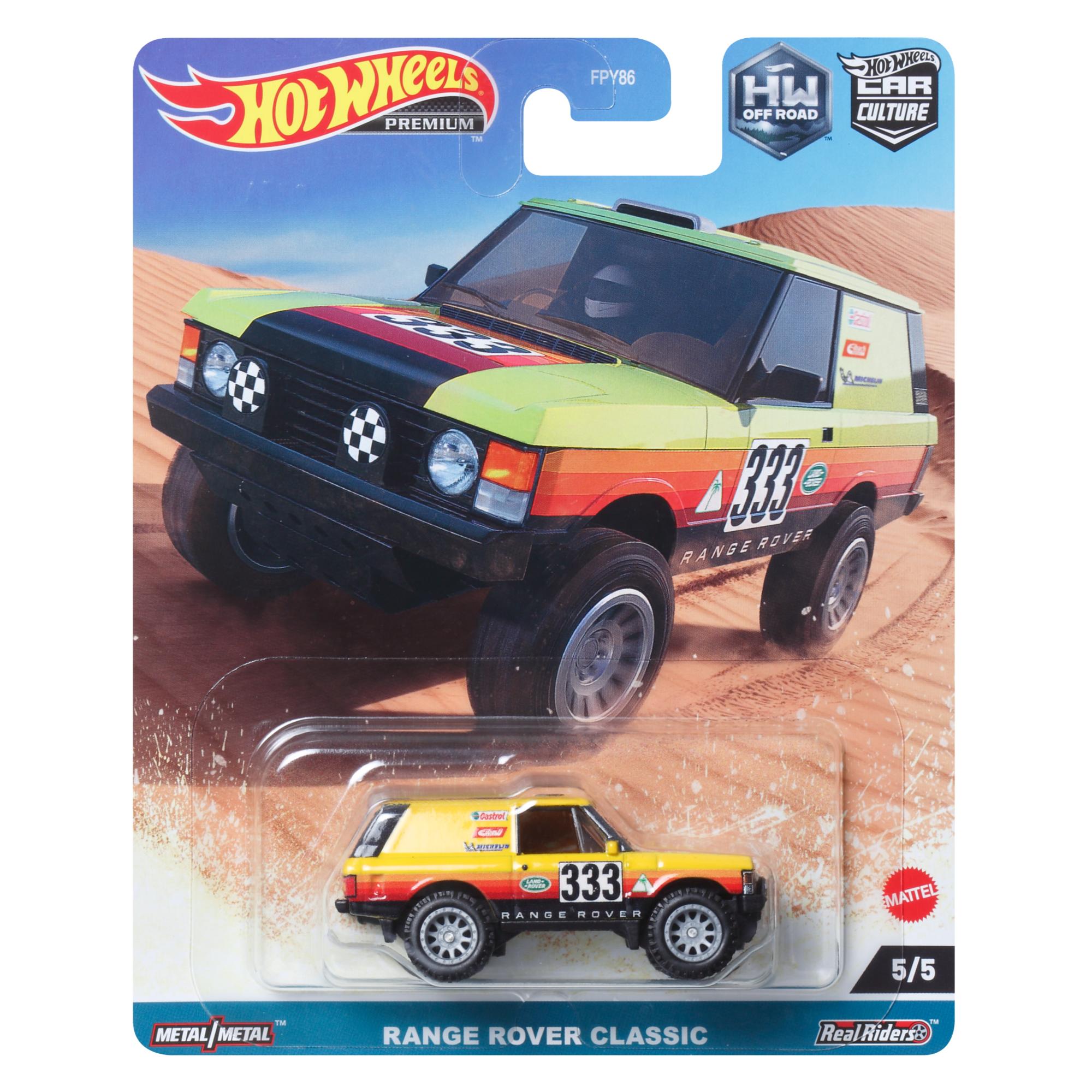 Hot Wheels Car Culture: Exclusive 1:64 Scale Off - Road Range Rover Classic (5/5 Set)