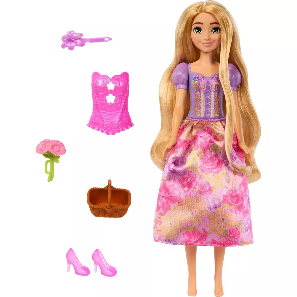 Magical Disney Princess Spin & Reveal Doll - Rapunzel with Surprise Accessories
