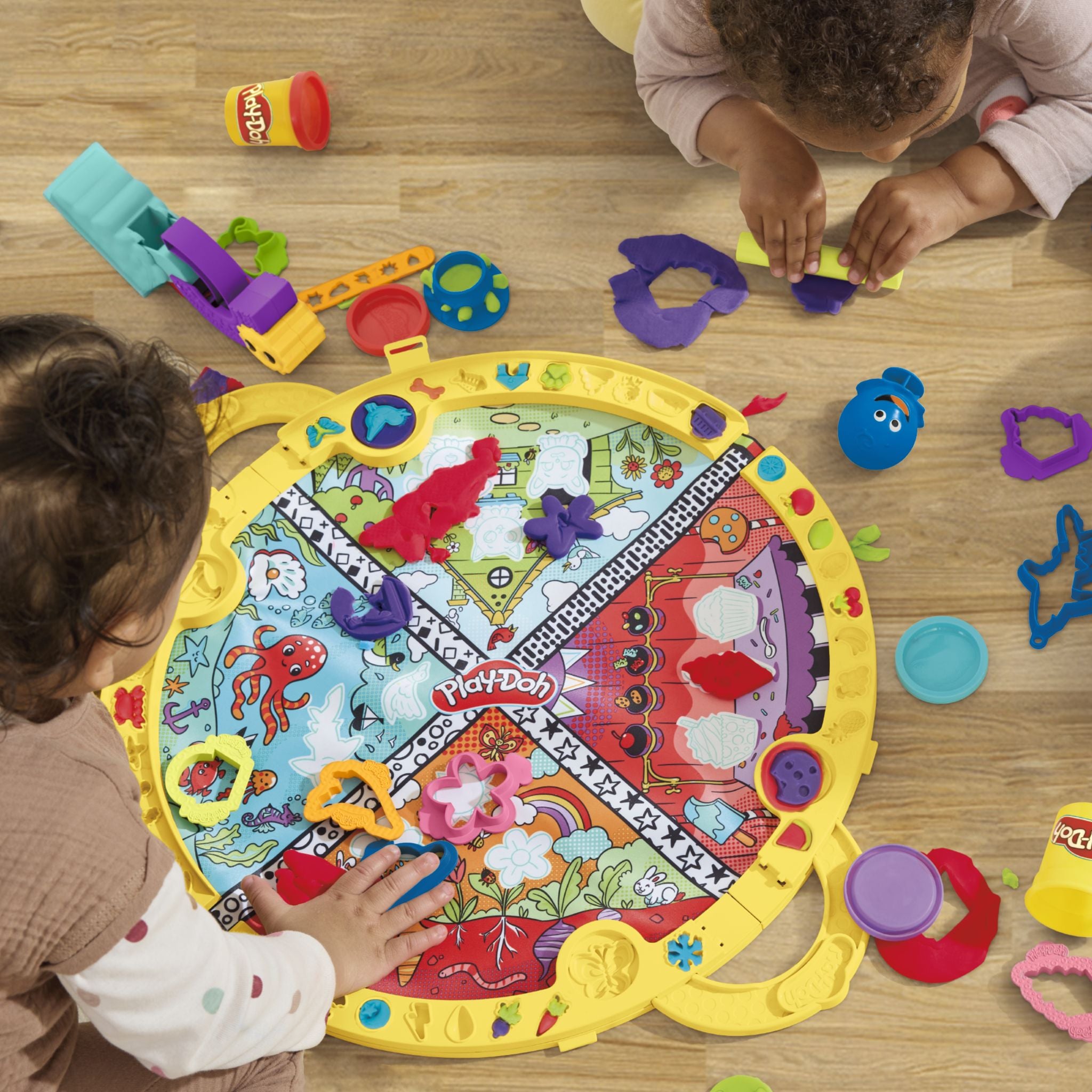Hot Deal! Play-Doh Starters Foldable Playmat Set with 19 Tools for Kids 3+