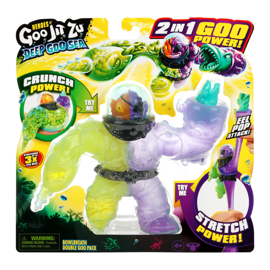 Heroes Of Goo Jit Zu Deep Goo Sea Double Attack Pack - Bowlbreath: Exclusive 2-in-1 Action Set