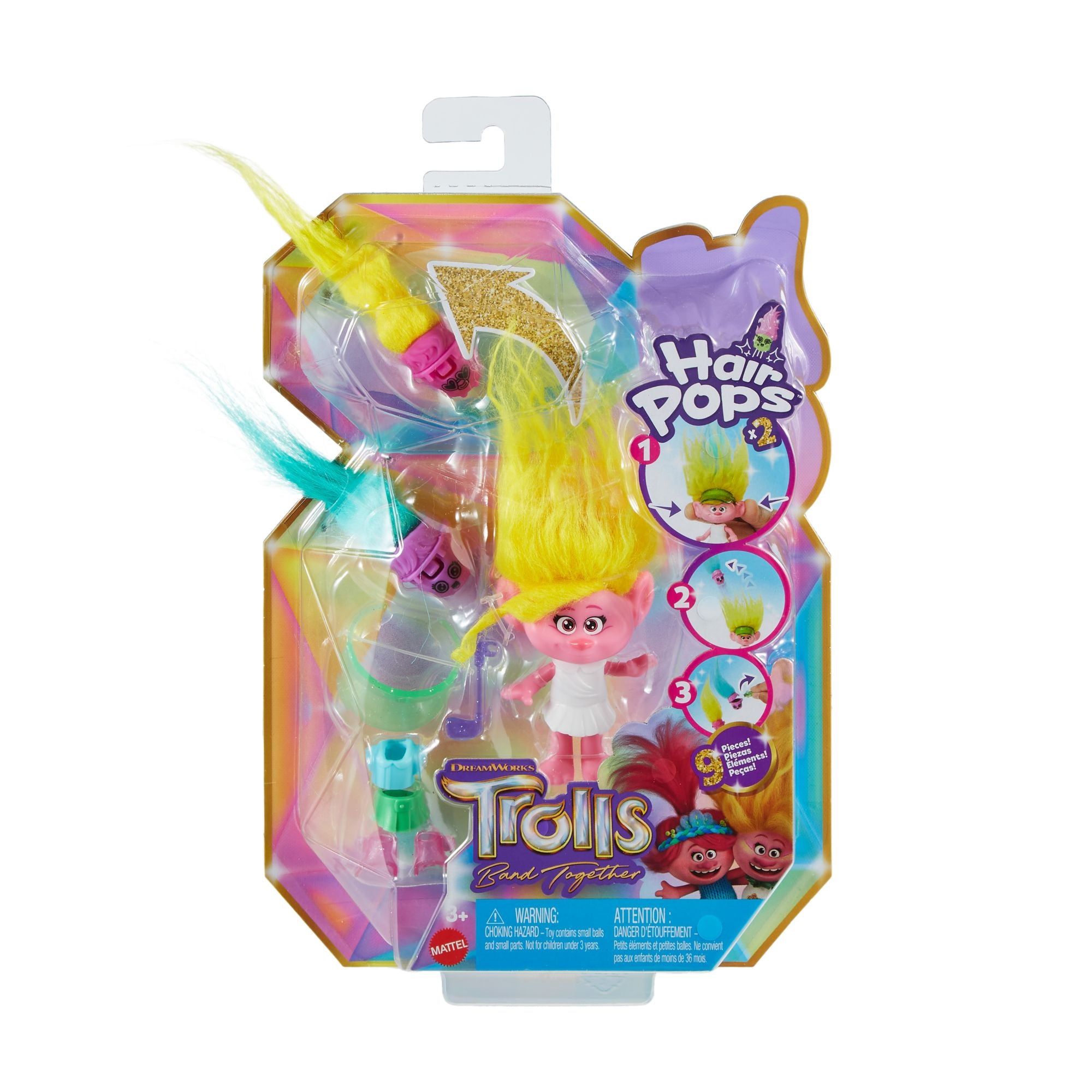 Hot Deal: DreamWorks Trolls 3 Band Together Viva Hair Pops Small Dolls
