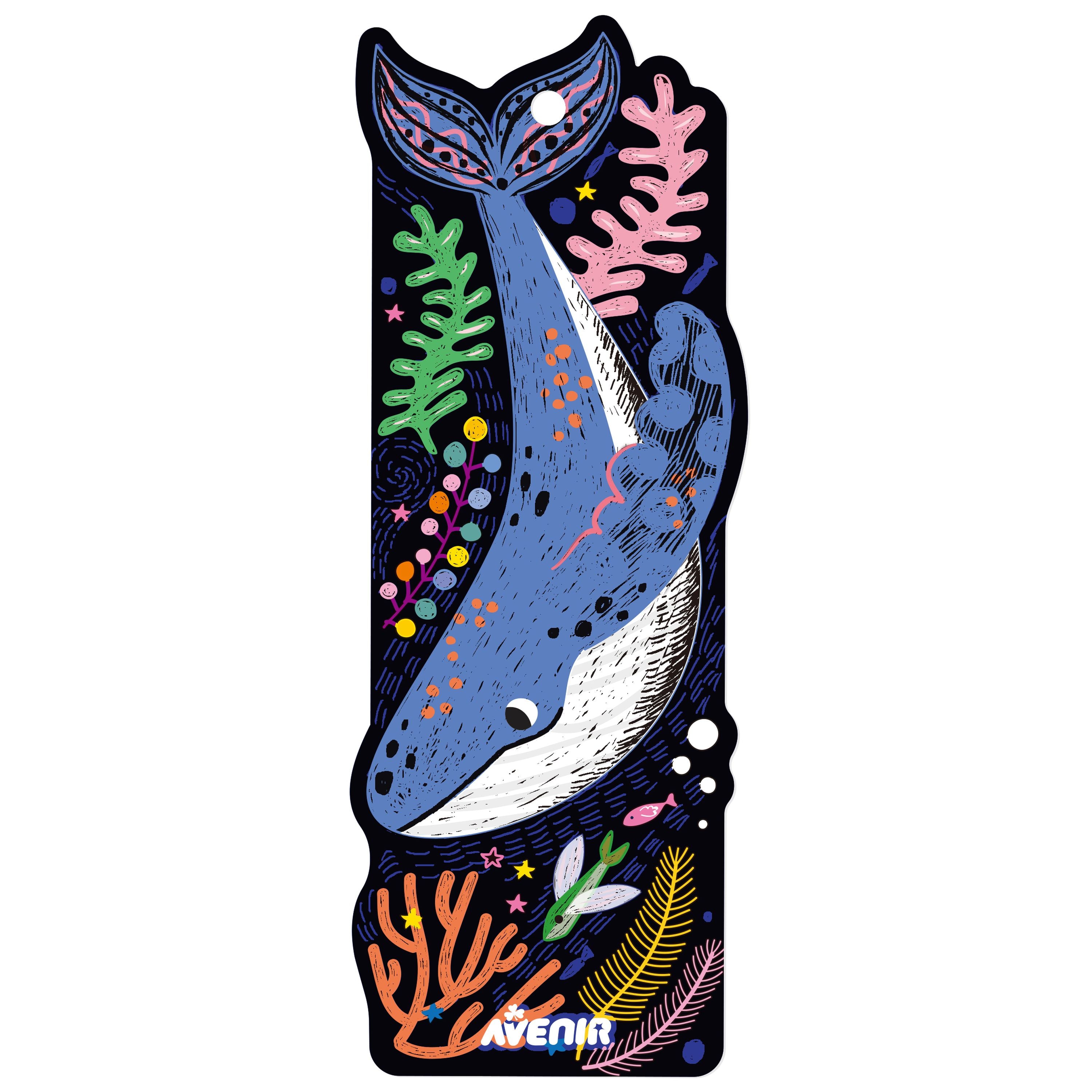 Hot Sale! Personalizable Sea Animal Scratch Bookmarks - Set of 5 for Ages 3+