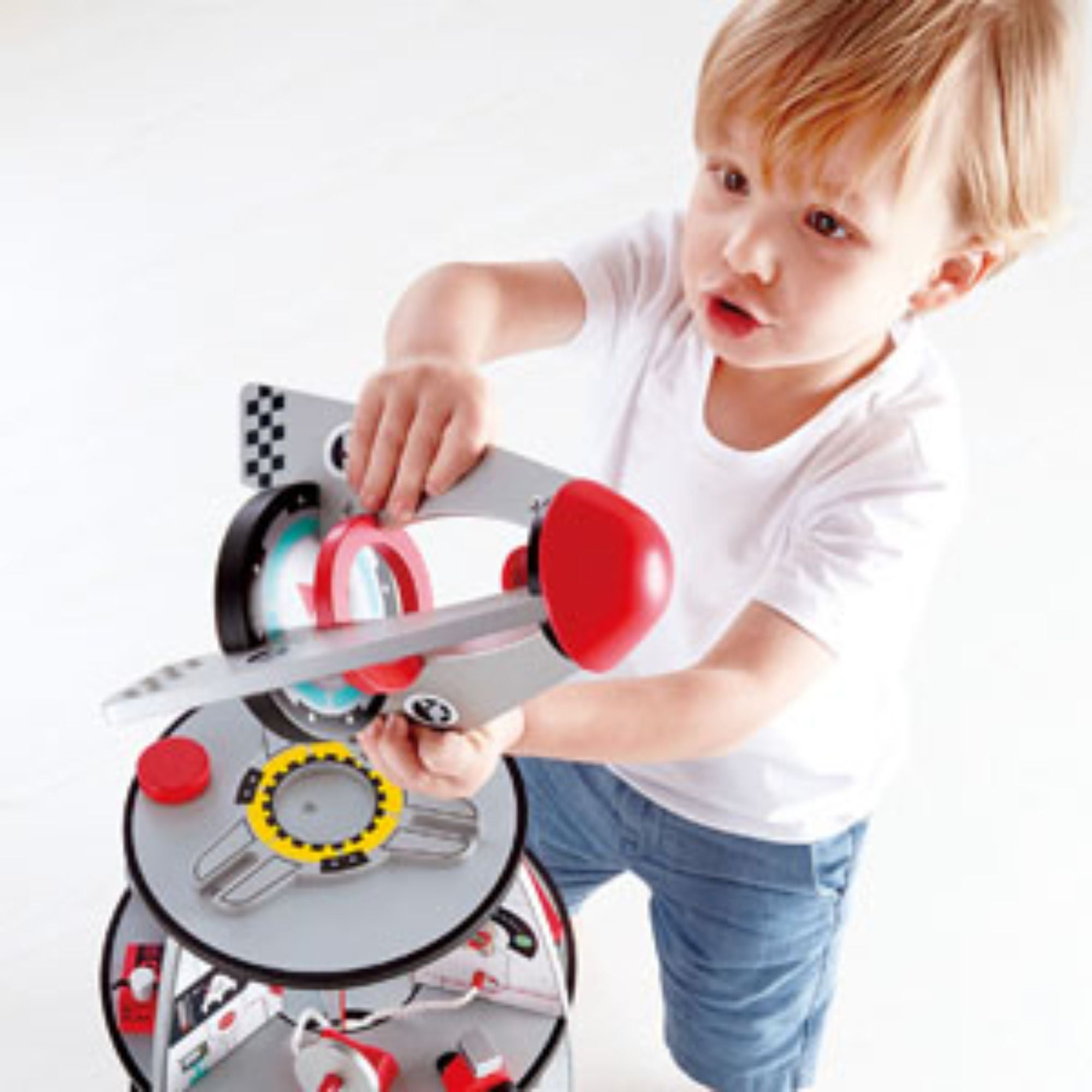Hape Four - Stage Wooden Rocket Ship Playset: An Exciting Space Adventure Toy