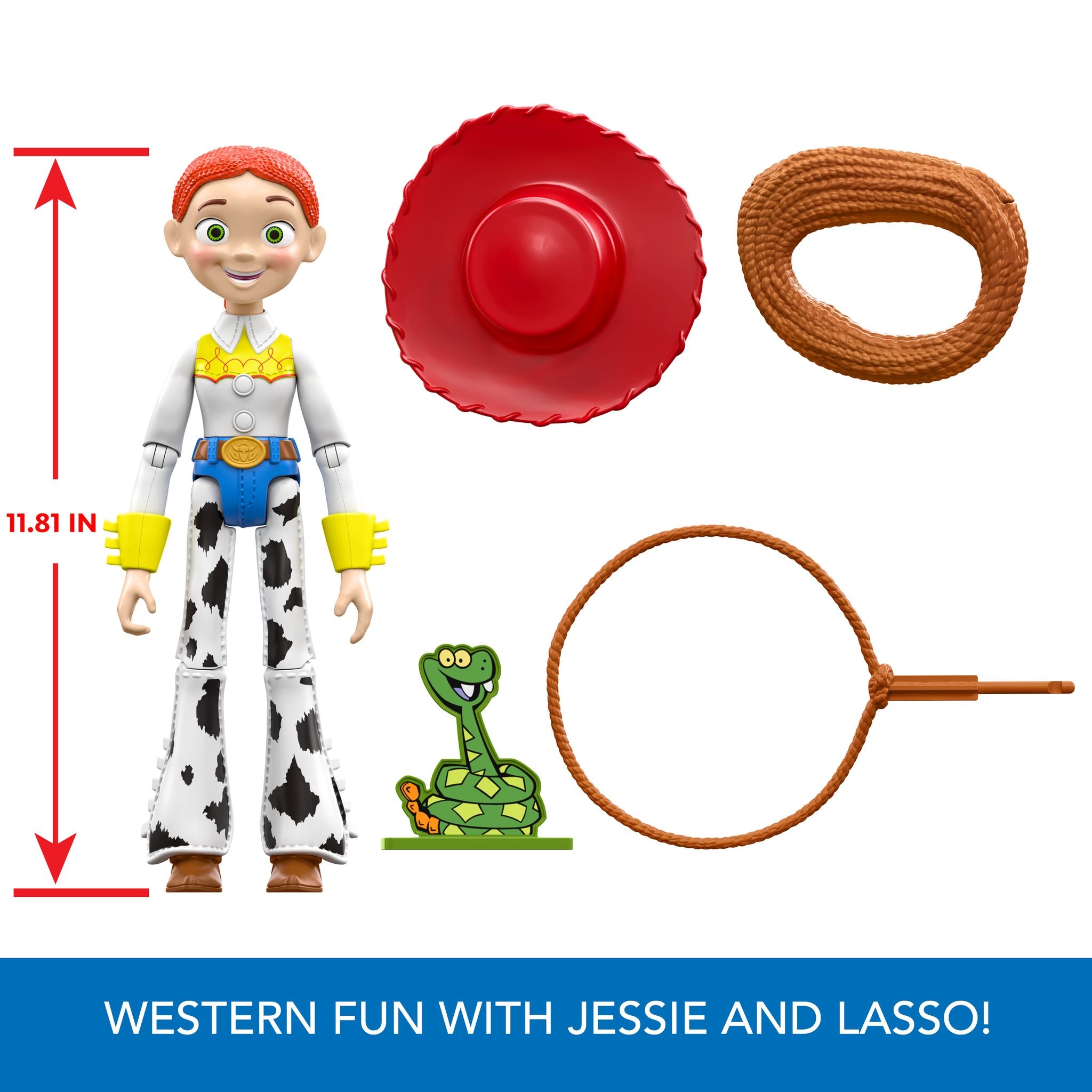 Disney Pixar Toy Story 12 - inch Poseable Jessie with Launching Oversized Lasso