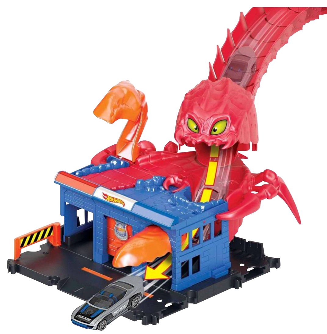 Hot Wheels City Scorpion's Flex Attack Interactive Playset with One Vehicle