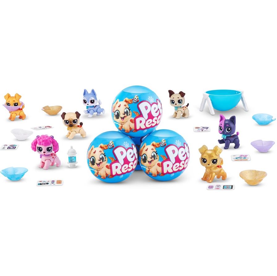 ZURU 5 Surprise Assorted Styles Pet Rescue with Adorable Puppies