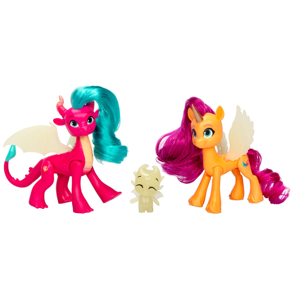 Hot! My Little Pony 3-Pack Dragon Light Reveal Set