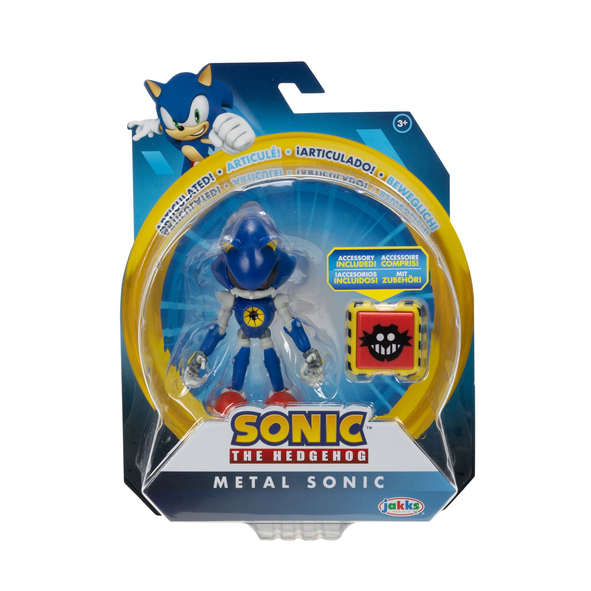 Hot! 4-Inch Modern Metal Sonic Figure from Sonic Wave 13