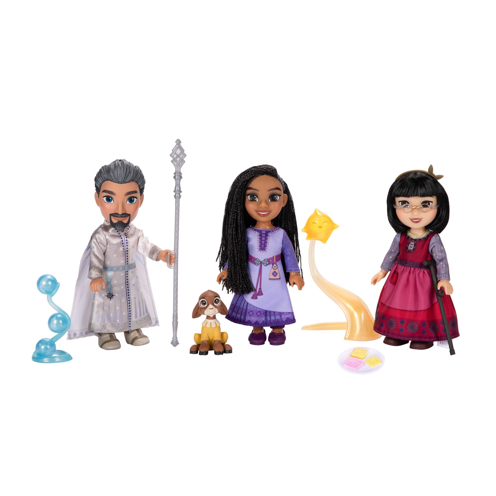 Hot Deal! Disney Wish Asha, Dahlia & Magnifico 15cm Petite Doll Gift Set