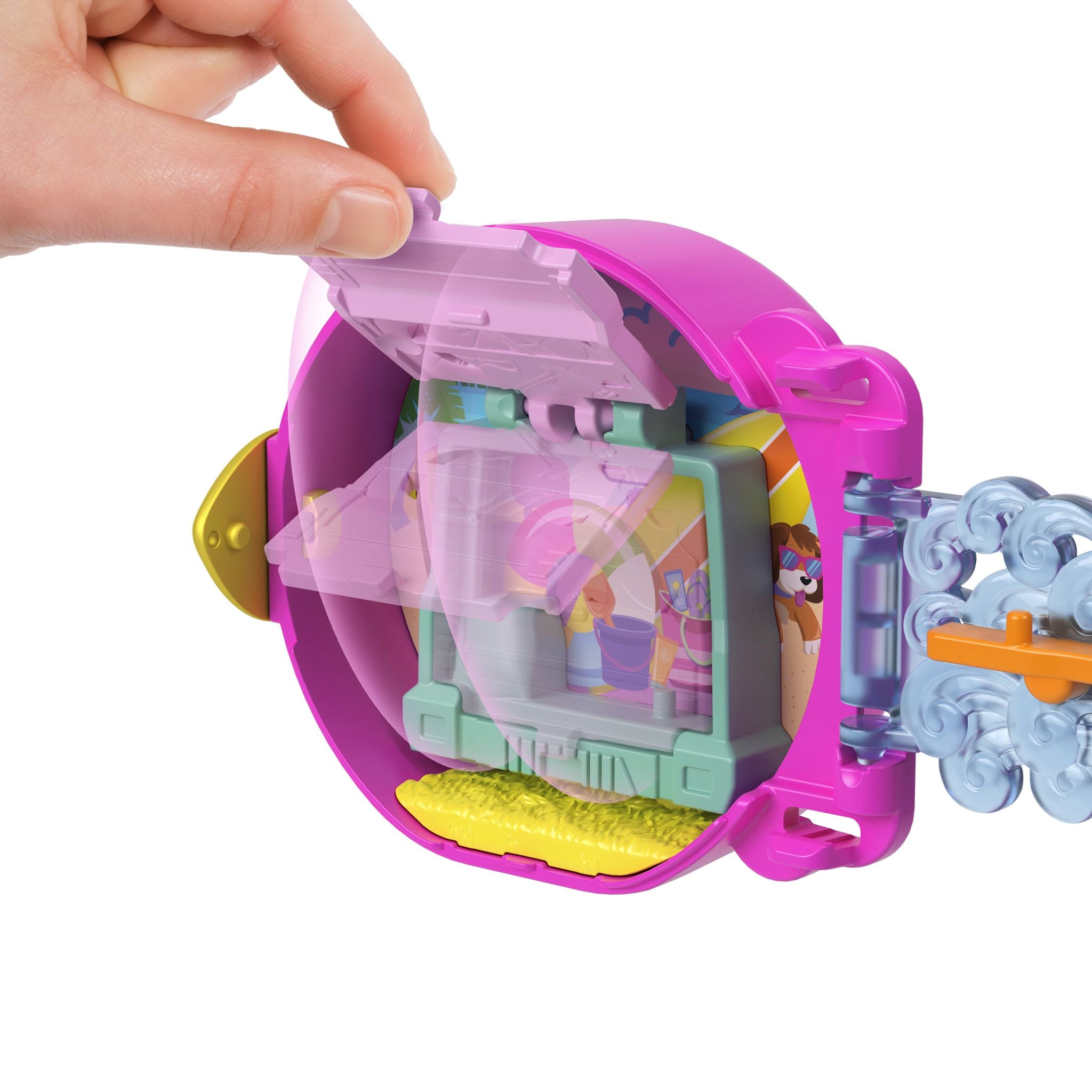 Portable Polly Pocket Seahorse Set for On-the-Go Fun