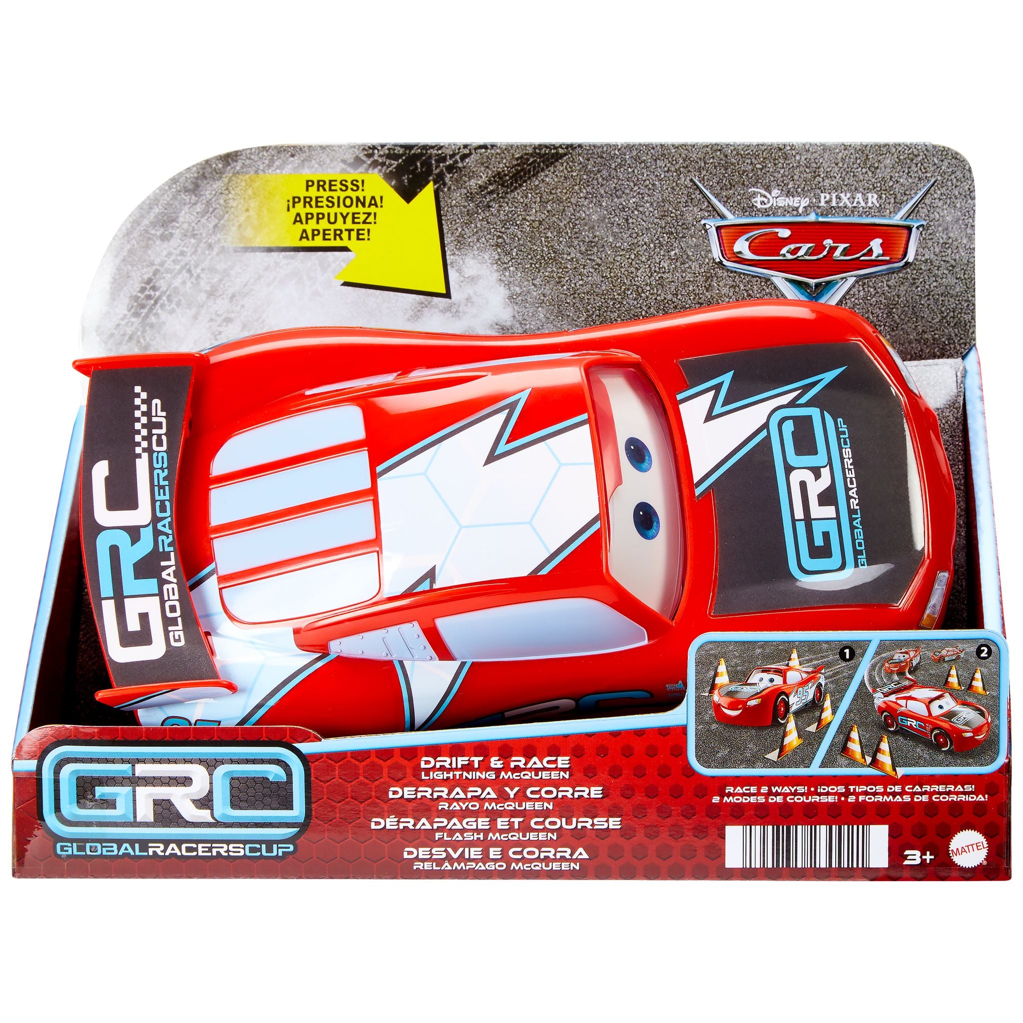Hot Sale! Disney Pixar Cars Global Racers Cup Drift & Race Toy Lightning McQueen Car