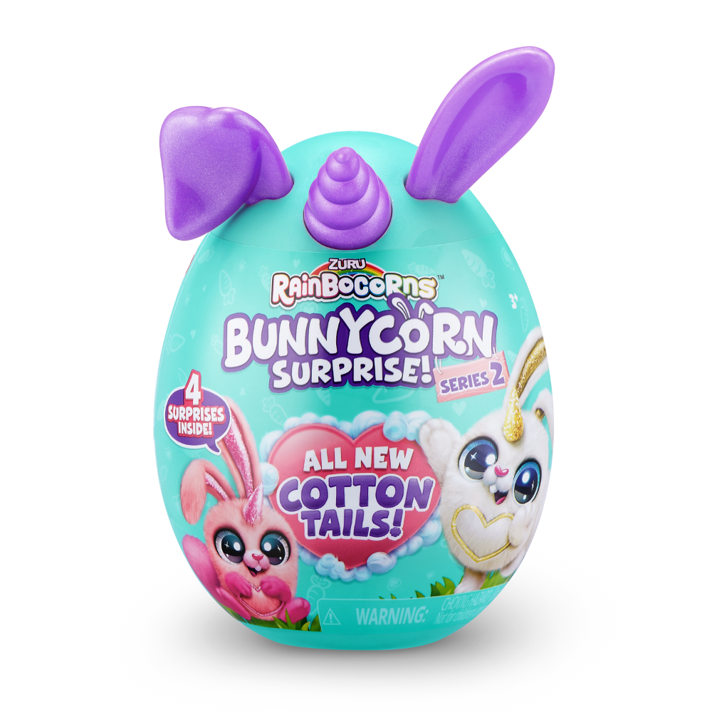 ZURU Rainbocorns Bunnycorns S2: Assorted Fluffy Friends with Surprises