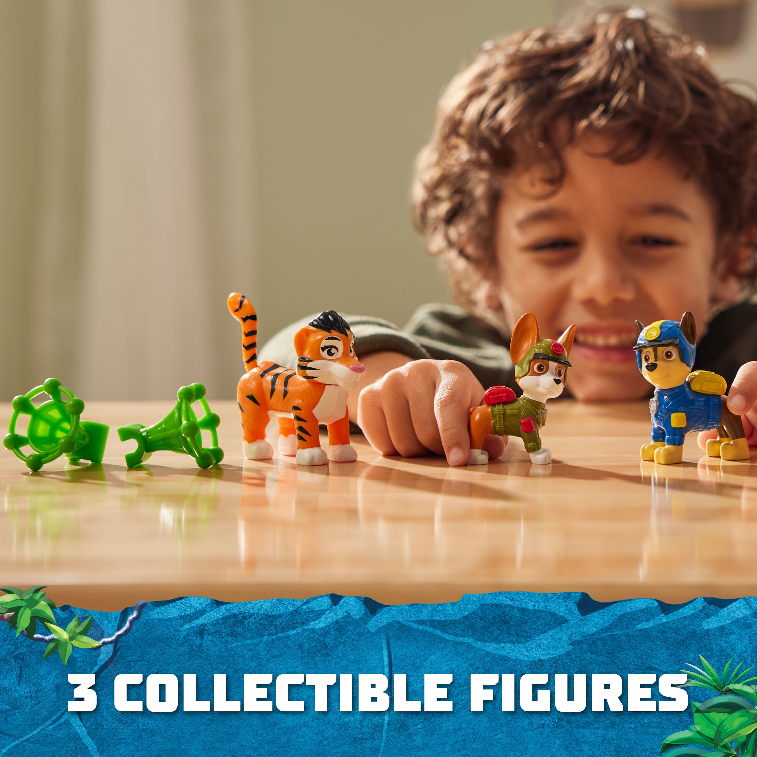 PAW Patrol Jungle Hero Set: Chase, Tracker & Tiger Action Figures