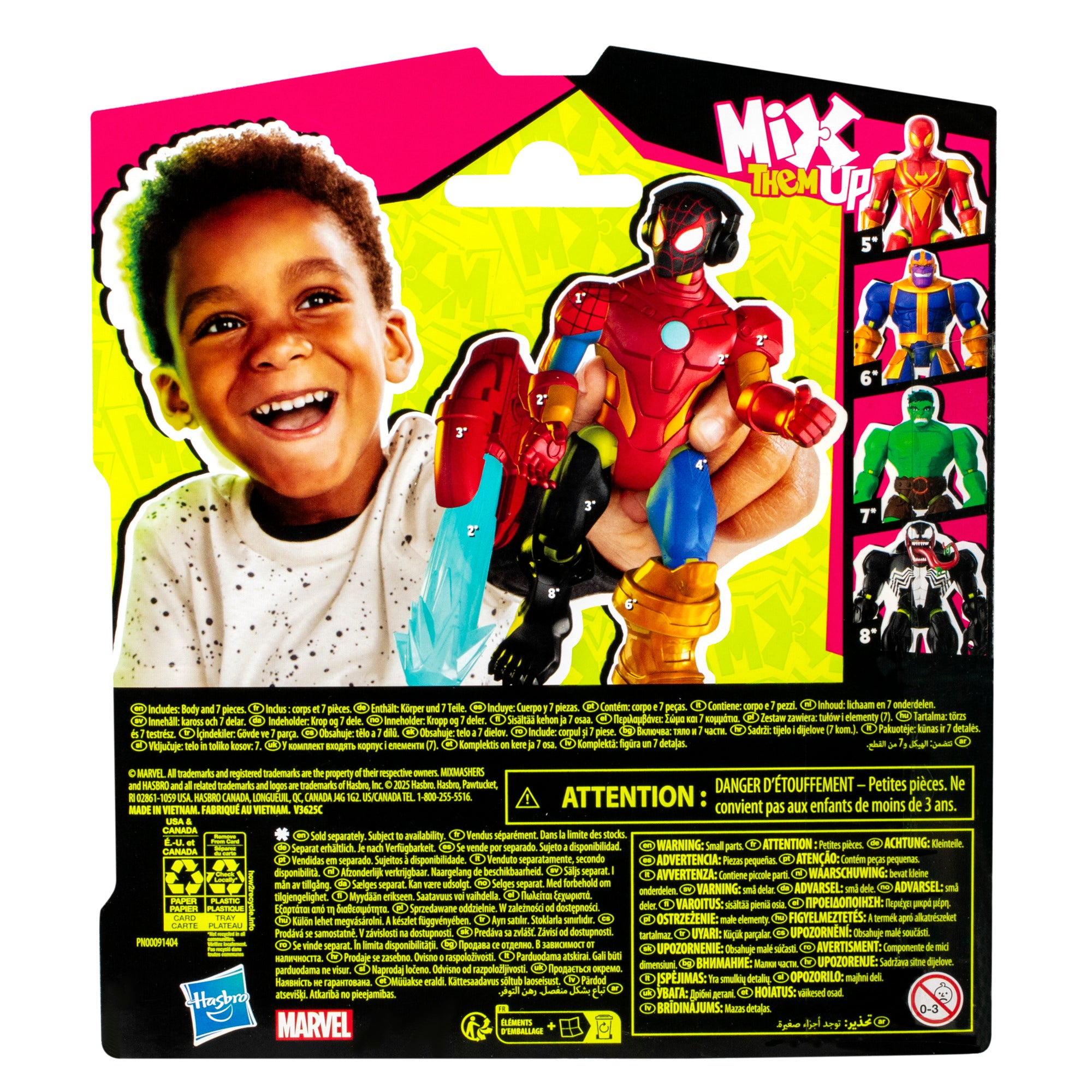 Collectible Spiderman Mixmashers Basic Action Figure for Marvel Fans