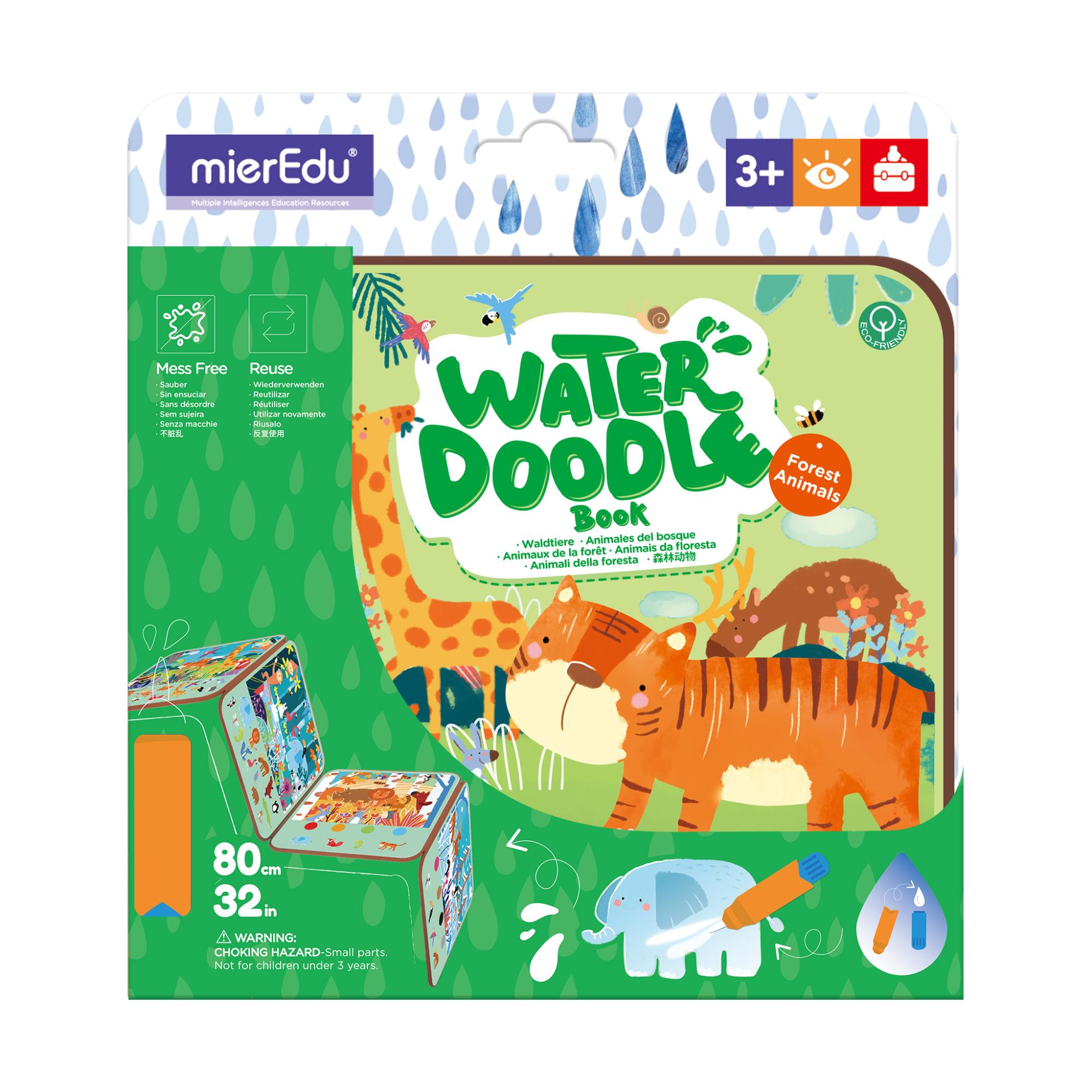 MierEdu Forest Animal Themed Magic Water Doodle Book for Kids
