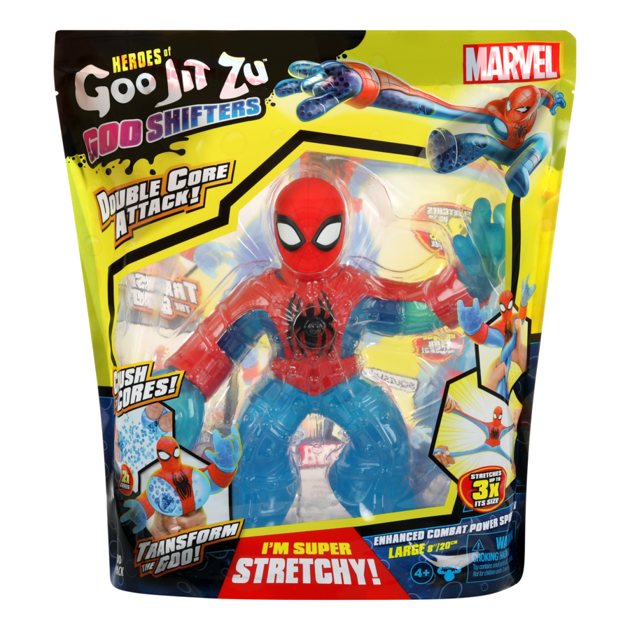 Hot Deal! Heroes of Goo Jit Zu Marvel S7 Goo Shifters Supagoo Spider - Man Hero Pack