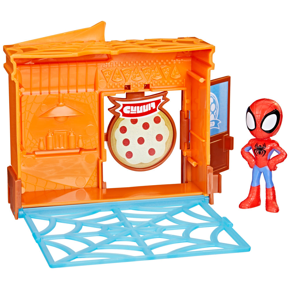 Hot Deal! Marvel Spidey And His Amazing Friends Pizza Parlor City Blocks Playset